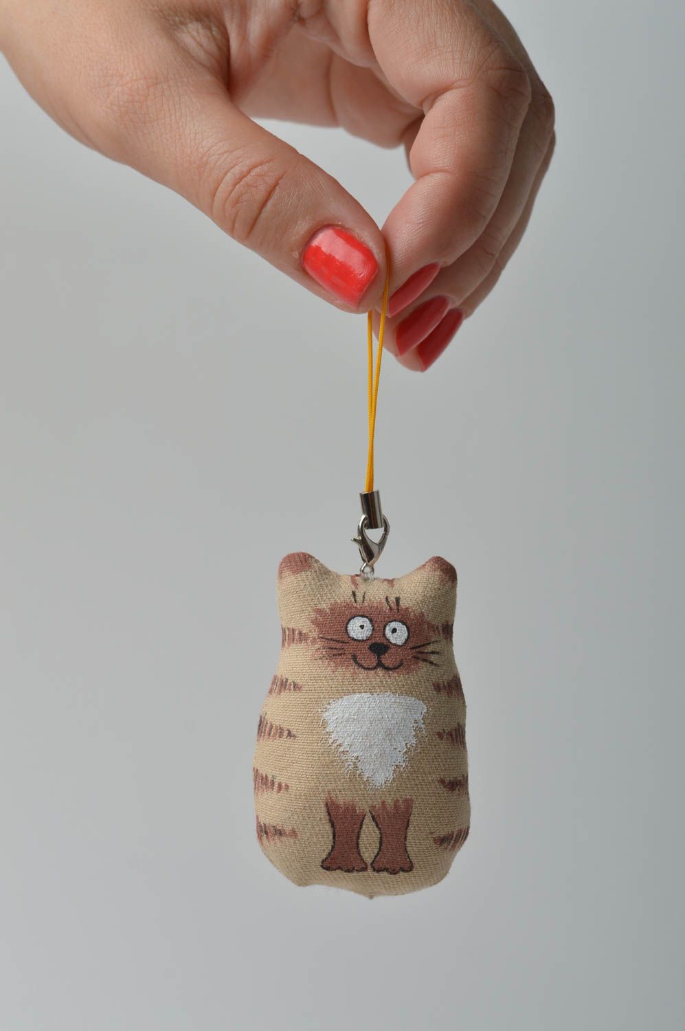 Llavero artesanal accesorio para llaves regalo original Gato sin domicillo foto 2
