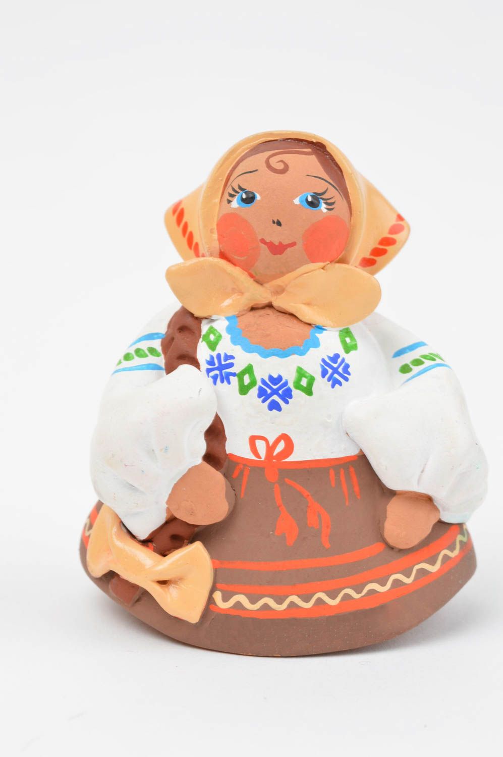 Figura de arcilla chica artesanal souvenir original decoración de casa foto 2