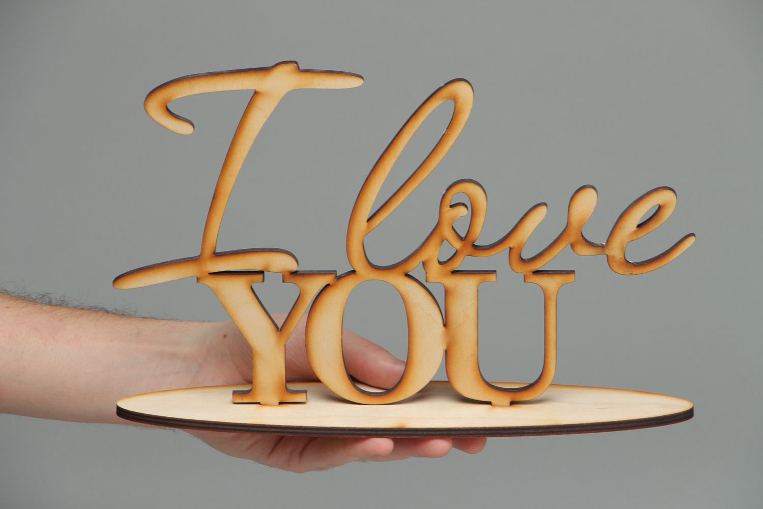 Plywood craft blank lettering photo 4