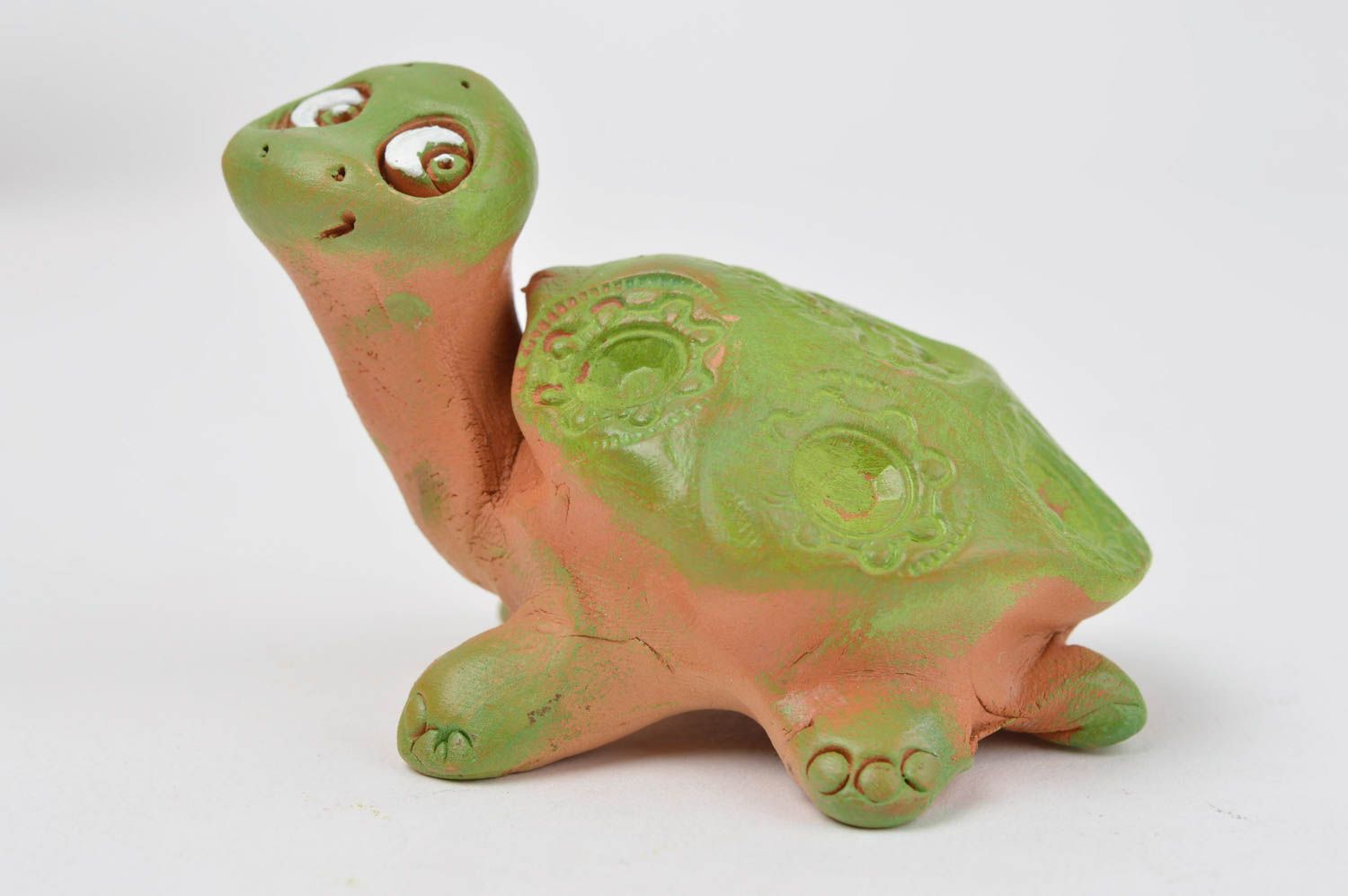 Figurine décorative Statuette animal fait main petite tortue Cadeau original photo 2