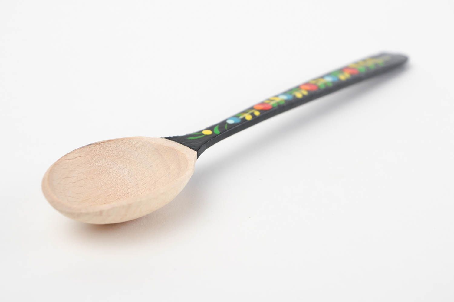 Handmade designer painted spoon unusual wooden spoon ware in ethnic style photo 4