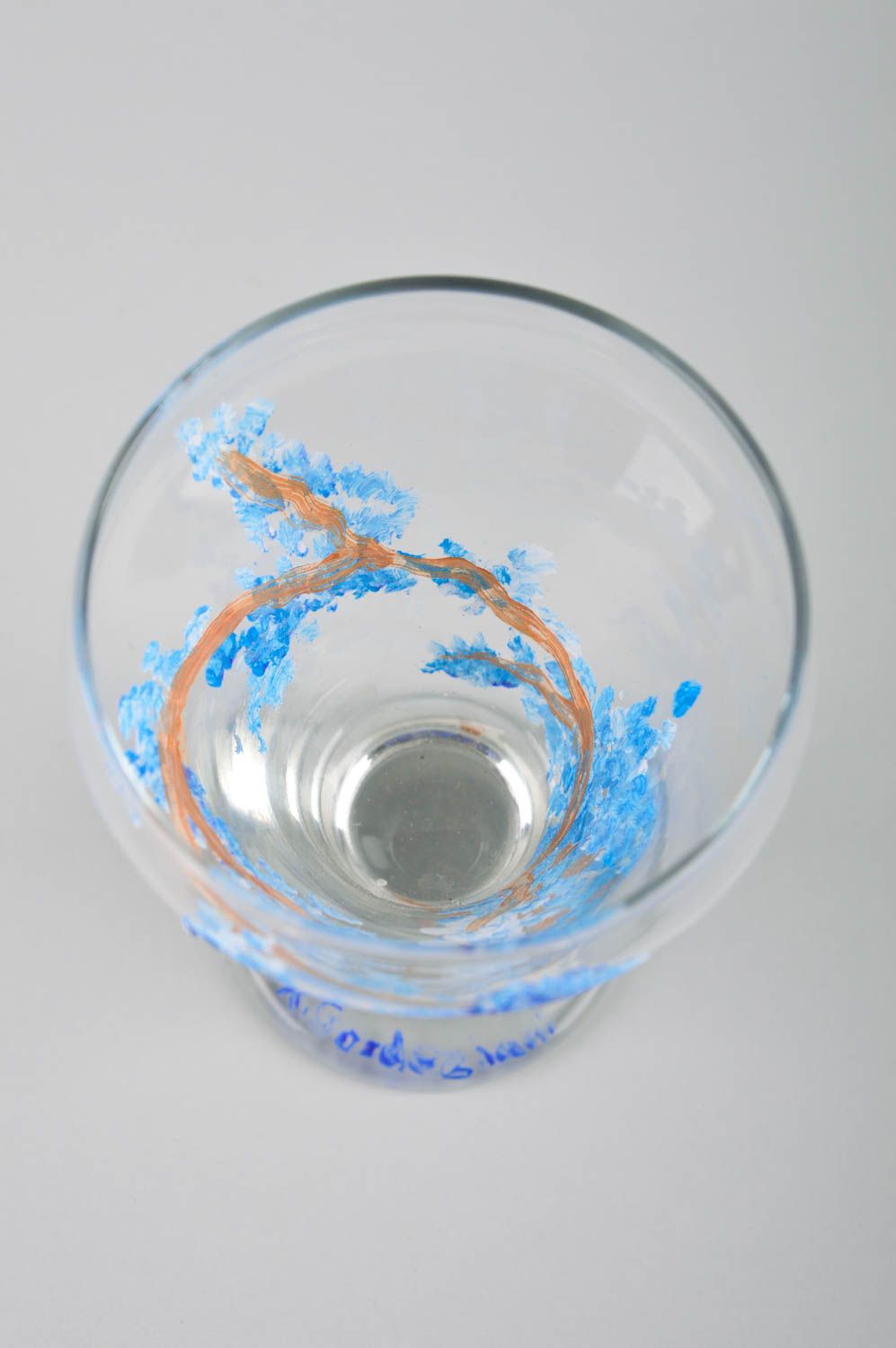 Verre à eau fait main Vaisselle en verre de forme originale Déco cuisine photo 4