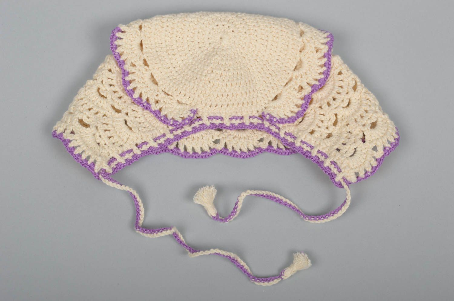 Beautiful handmade crochet baby hat baby bonnet design accessories fashion baby photo 5