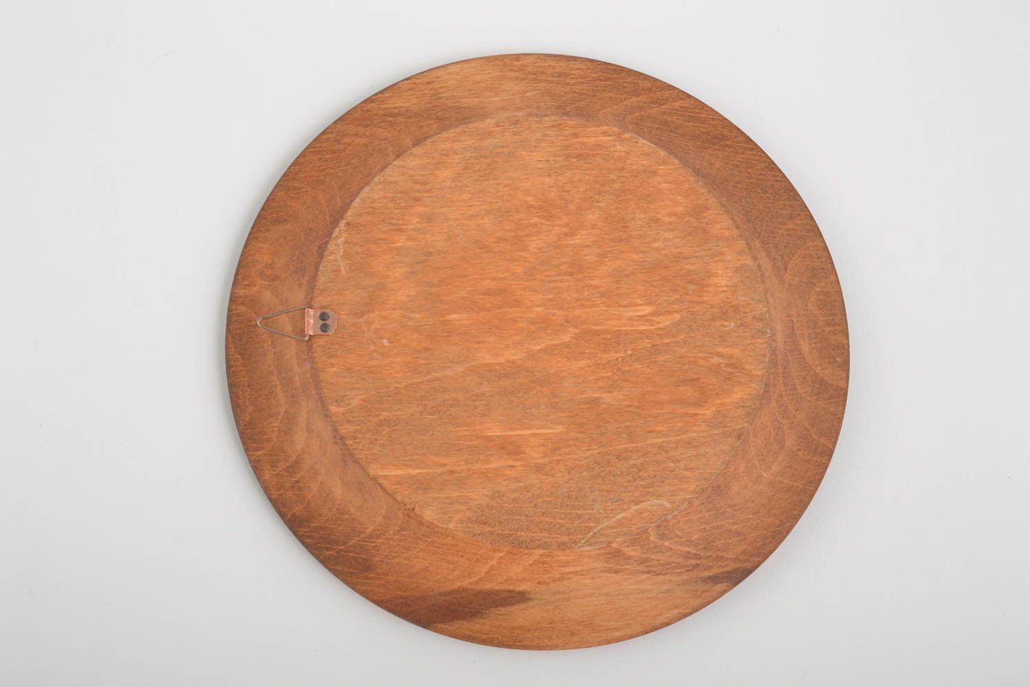 Тарелка настенная декоративная ручной работы подарочная тарелка посуда из дерева фото 3