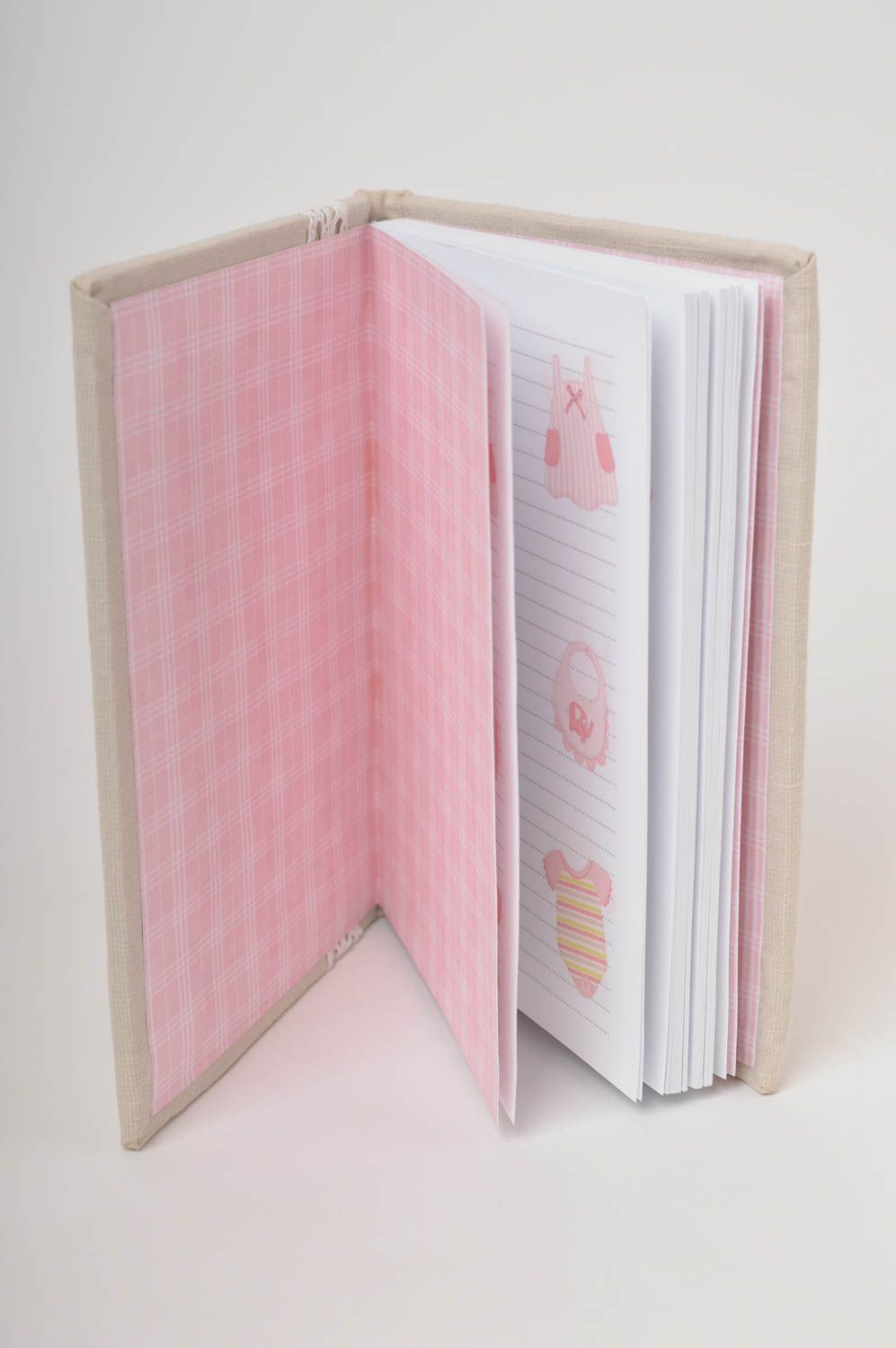 Libreta de notas artesanal gris cuaderno de notas decorado regalo original foto 4