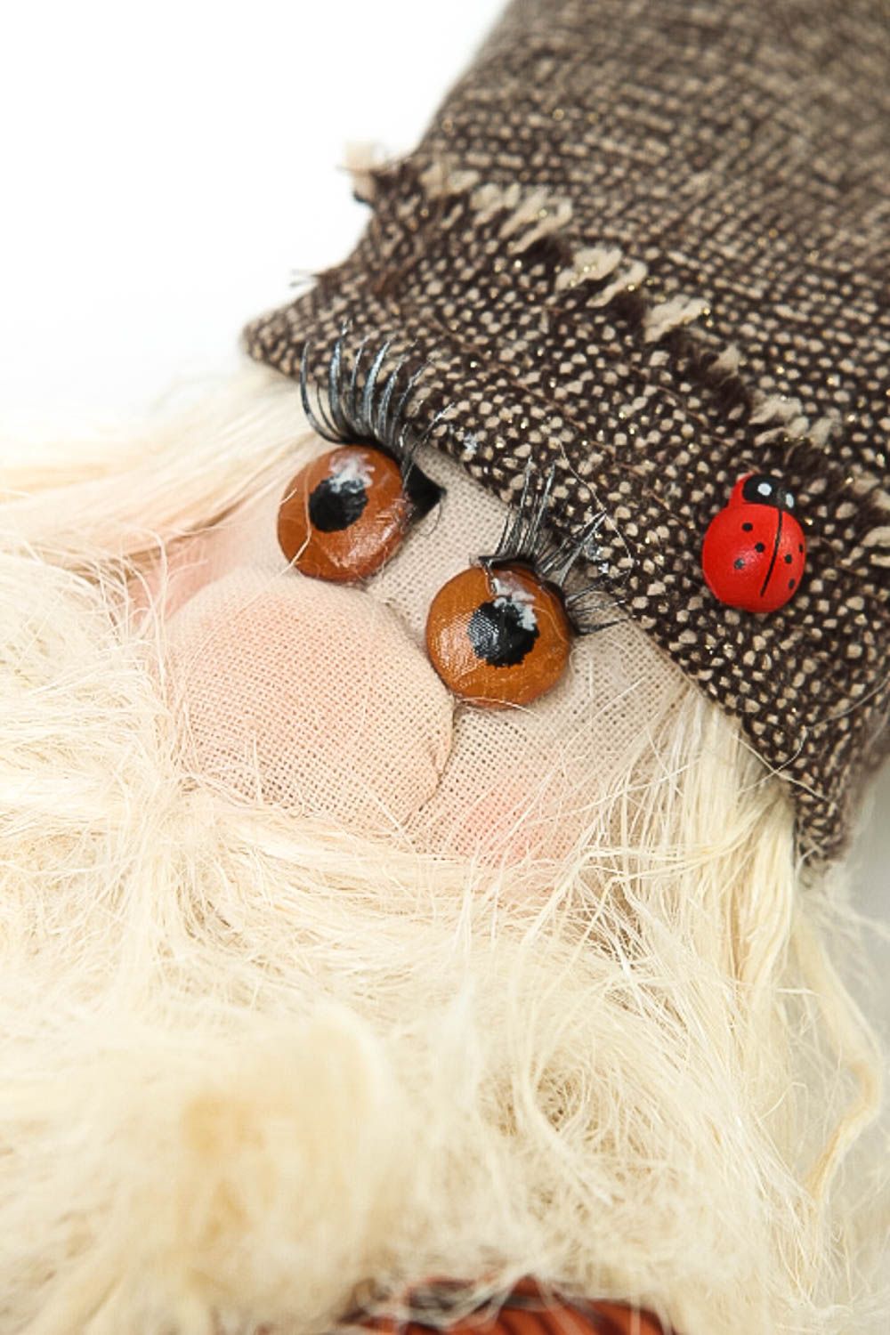 Wohnzimmer Deko Handmade Designer Puppe Stoff Spielzeug Haus Deko Bauer foto 3