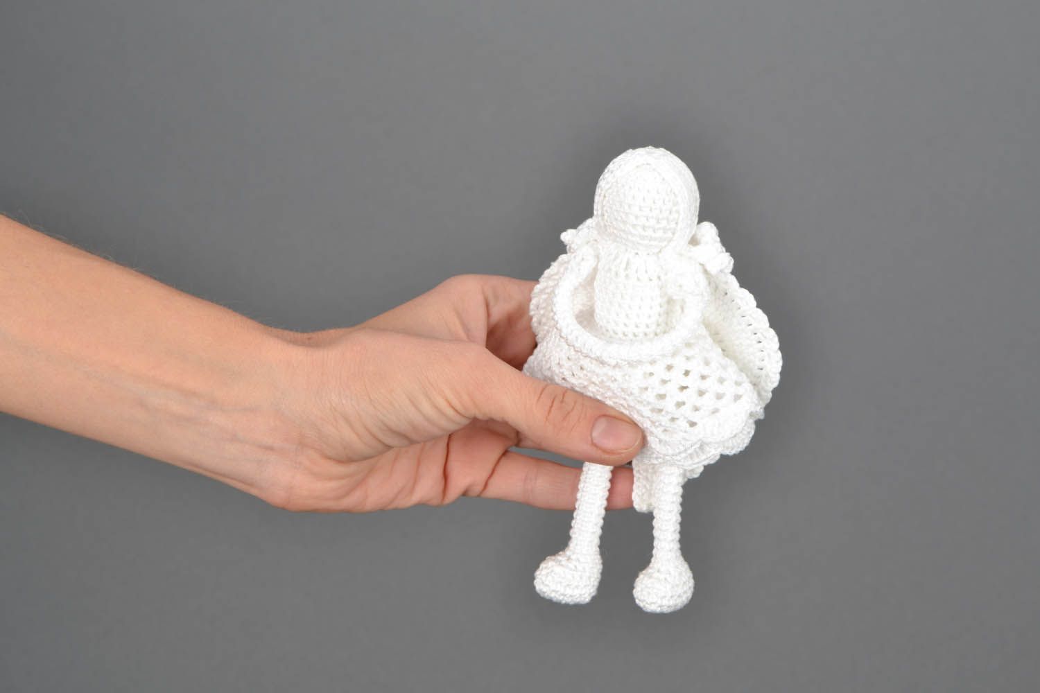 Jouet tricoté au crochet Poupée ange  photo 2