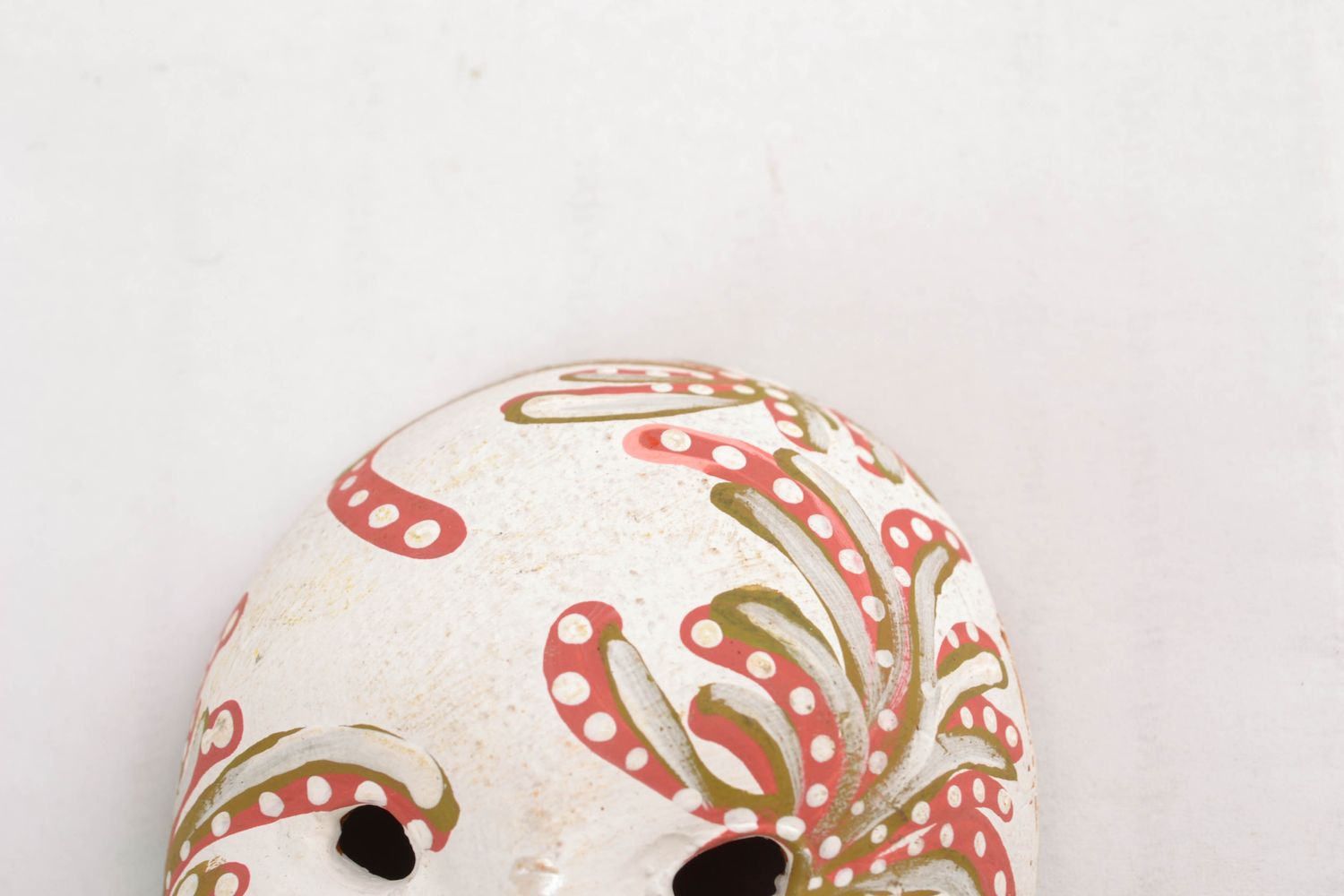 Imán para la nevera de cerámica Pequeña máscara de cerámica foto 4