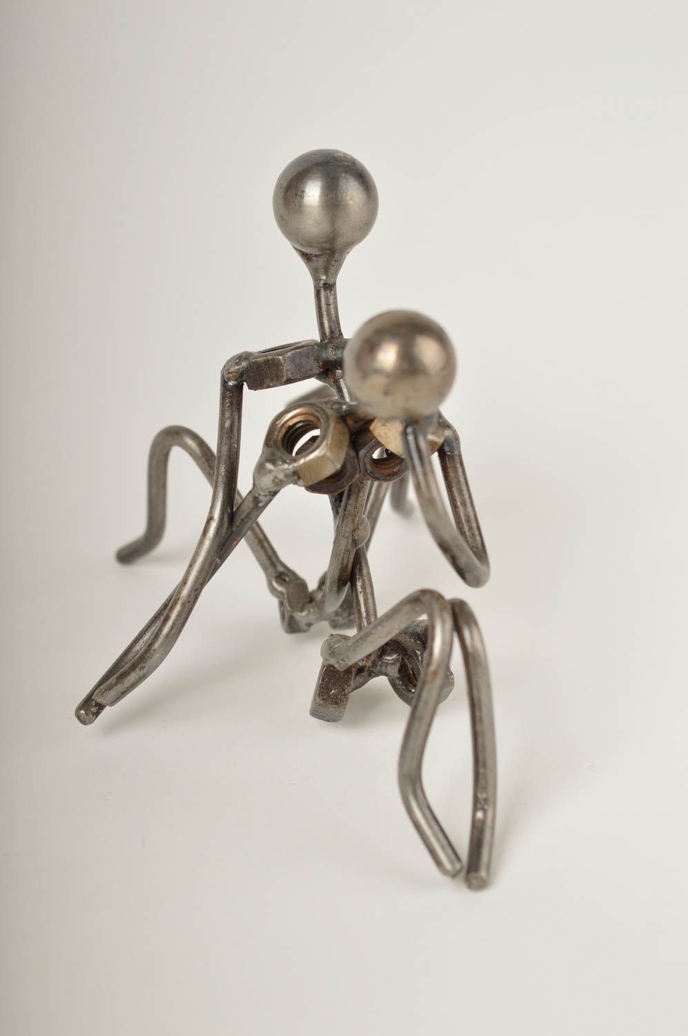 Handmade miniature figurine metal decor figurines of people for decorative use photo 4