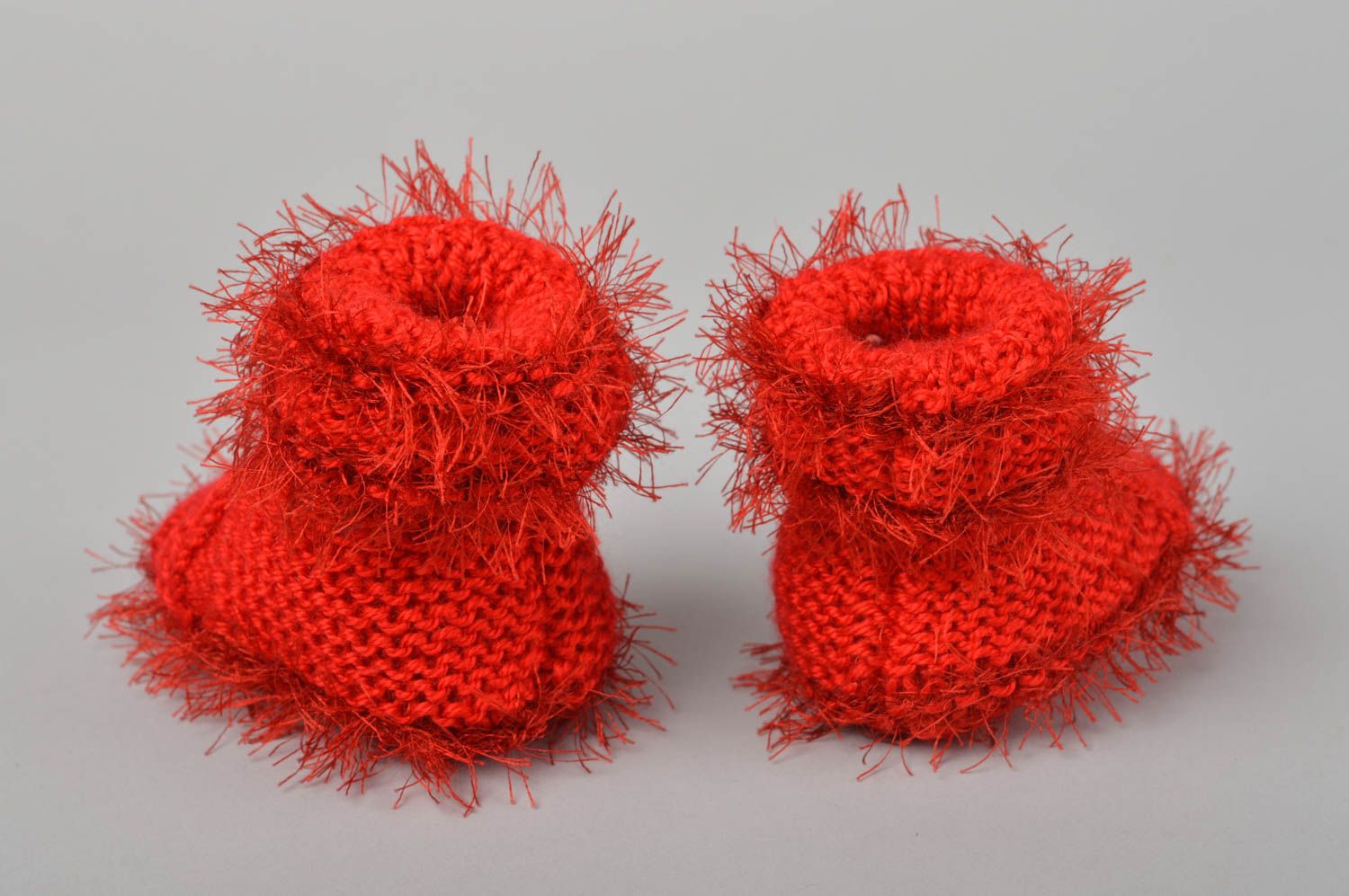 Handmade booties designer booties baby booties clothes for newborn crochet boots photo 5