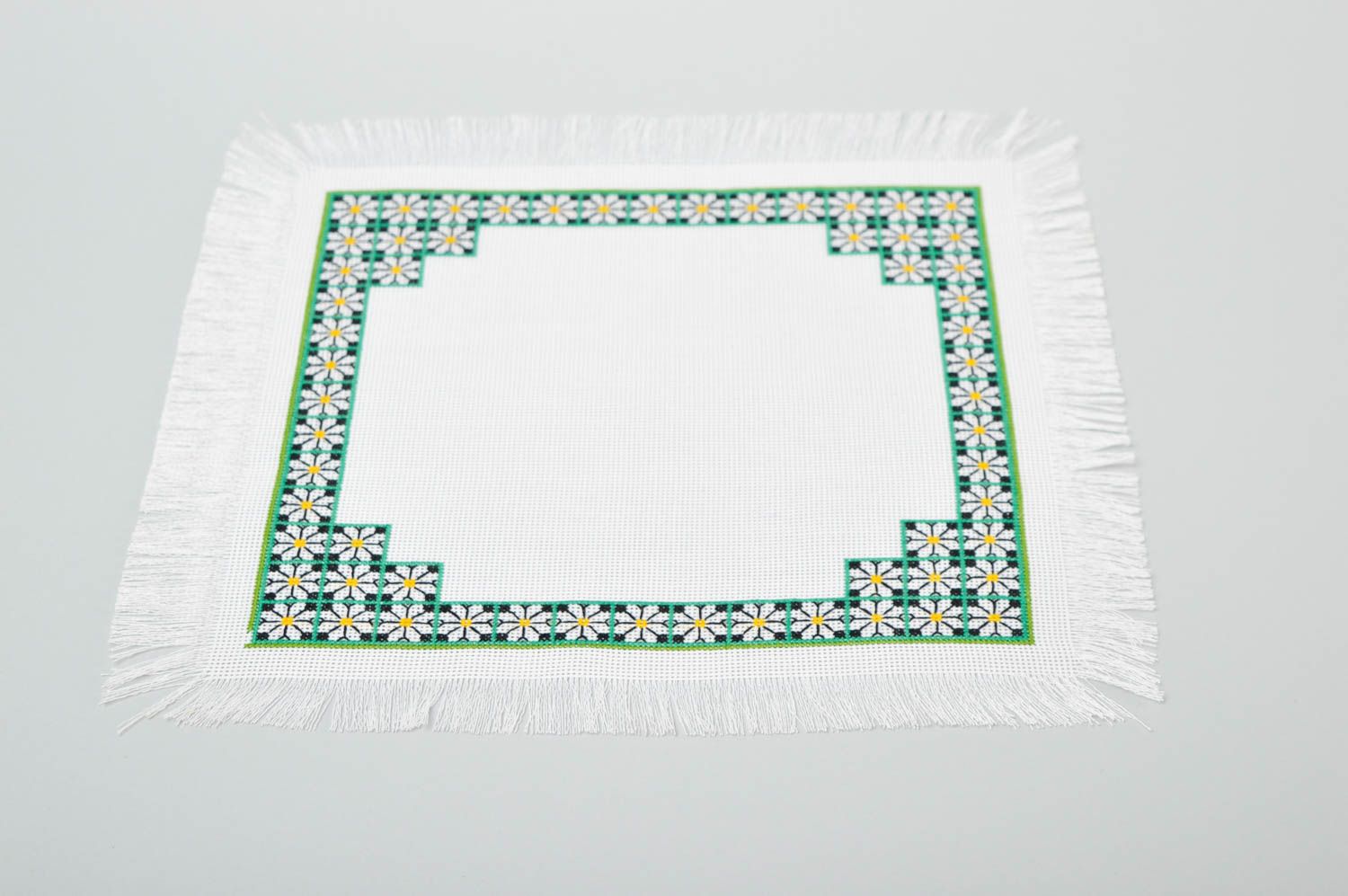 Servilleta bordada hecha a mano textil para el hogar decoración de mesa foto 2