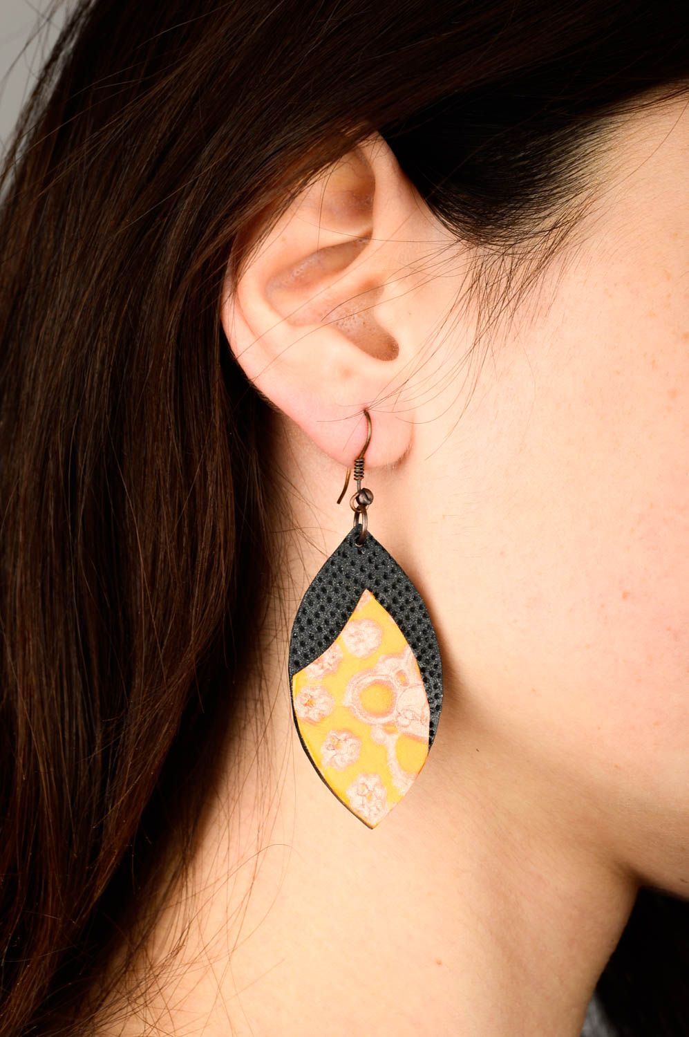 Polymer Clay Schmuck Handmade Ohrringe Juwelier Modeschmuck Geschenk für Frauen foto 2