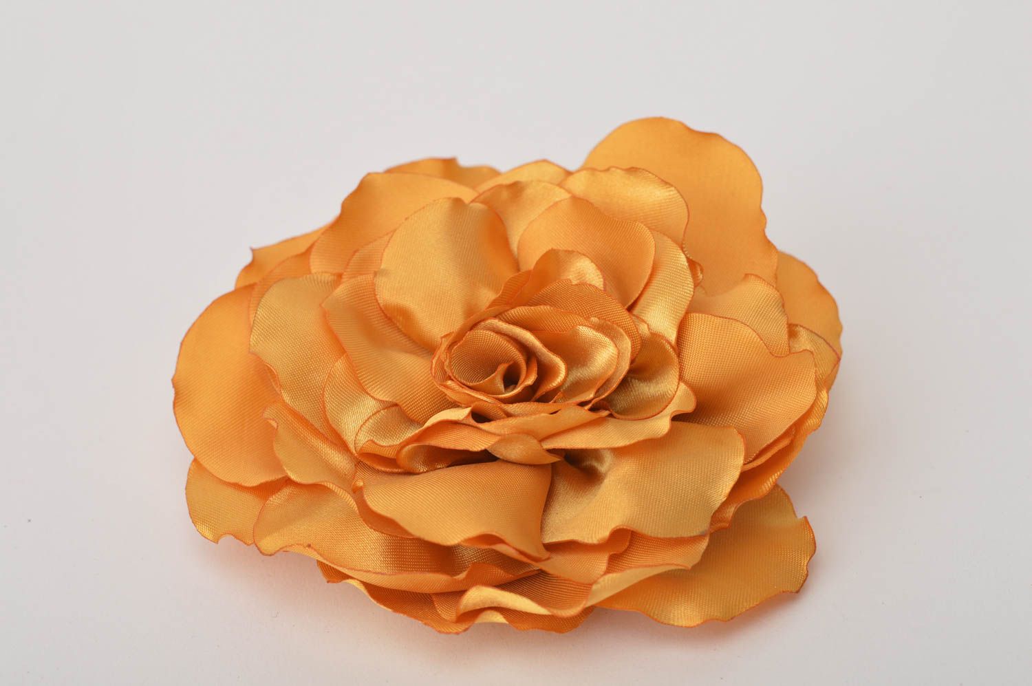 Украшение ручной работы заколка-брошь украшение трансформер Желтая роза фото 2