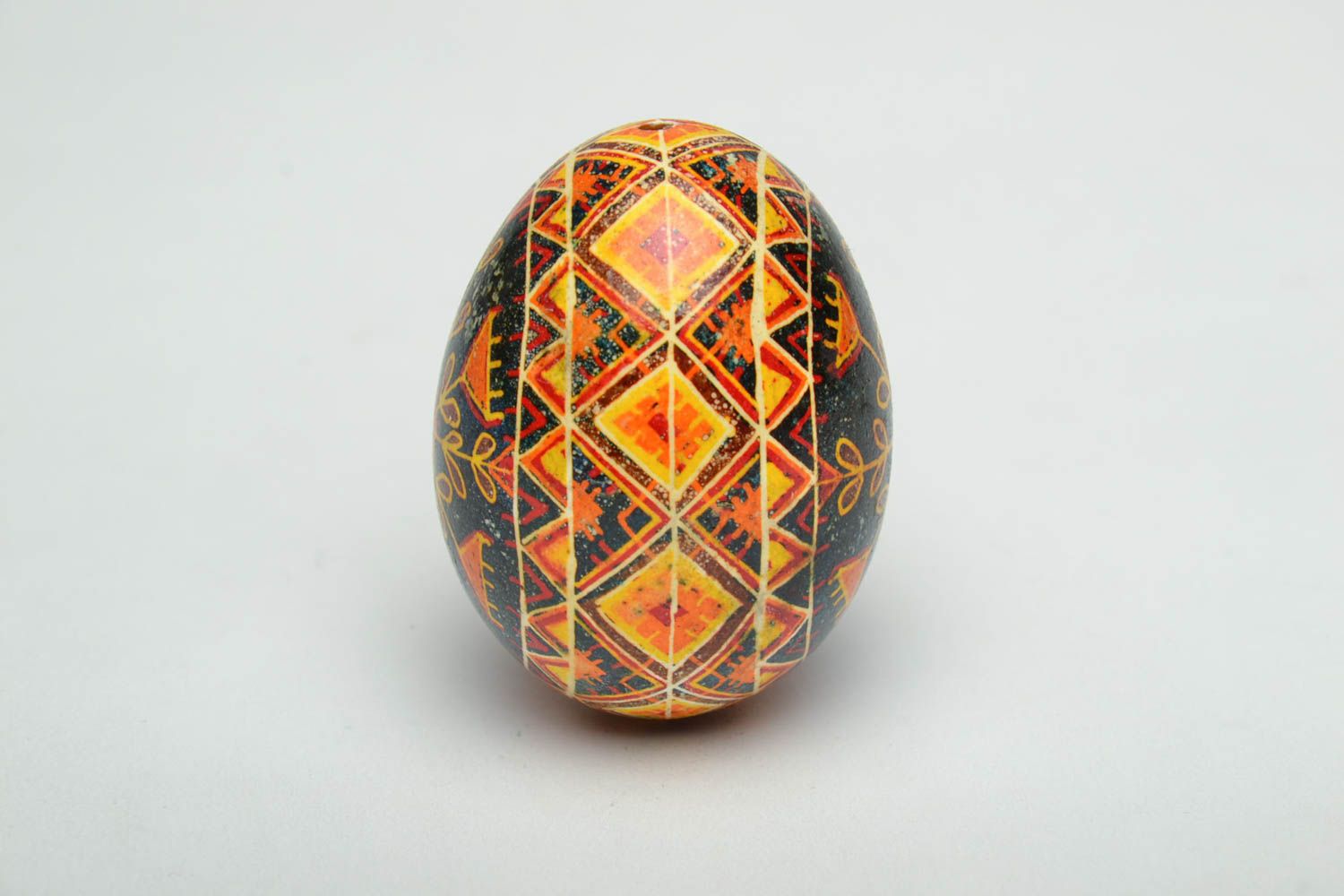 Chicken painted egg with designer ornament  photo 3