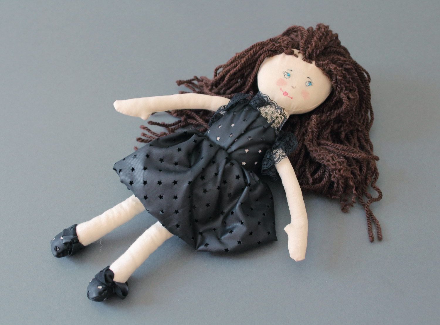 Doll made from natural materials, handmade product photo 2