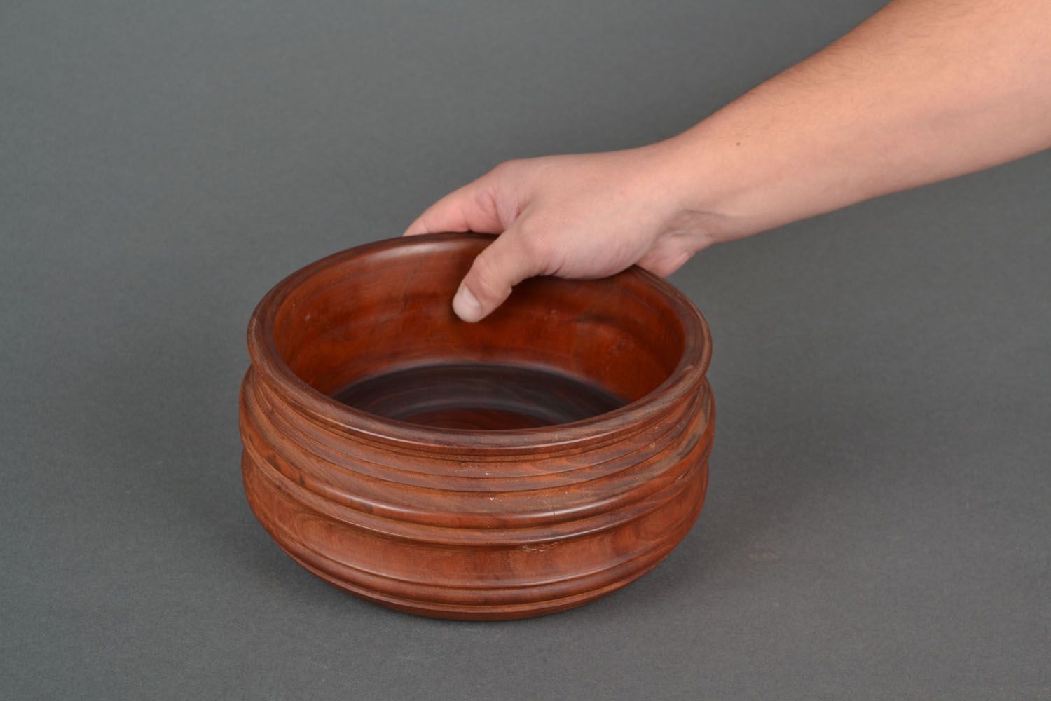 Wooden bowl for candies and fruit photo 2