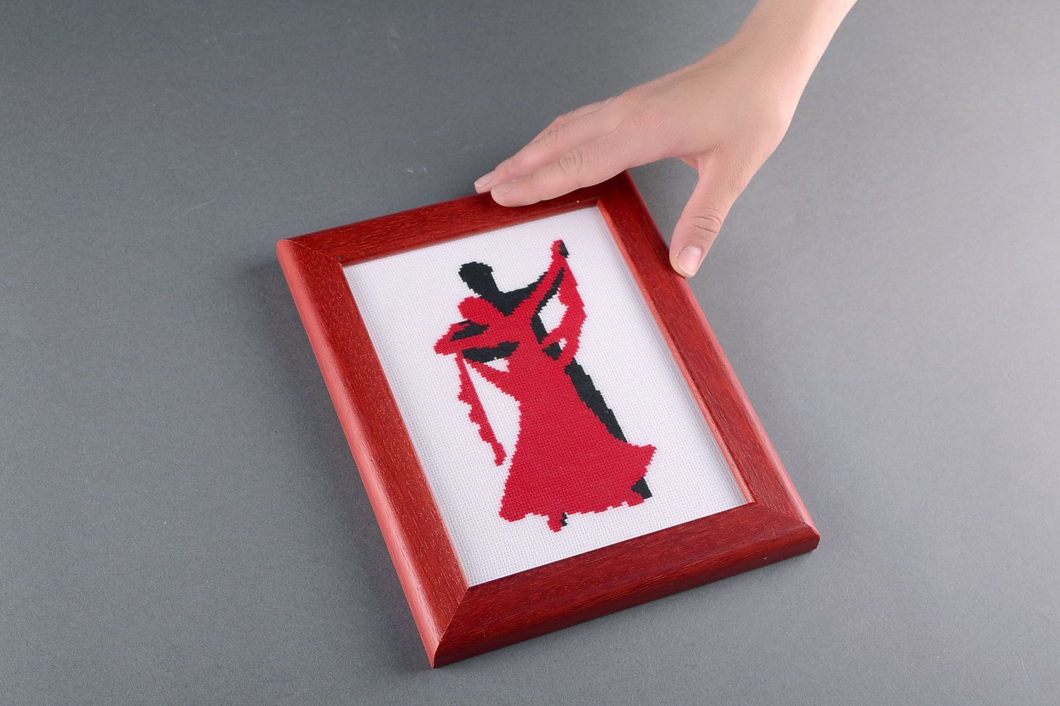 Embroidered painting Tango photo 1