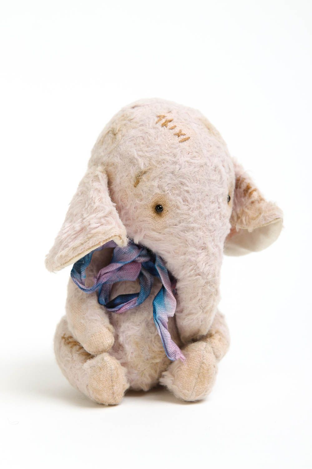 Игрушка ручной работы игрушка слоник из вискозы для дома декор для детской фото 2