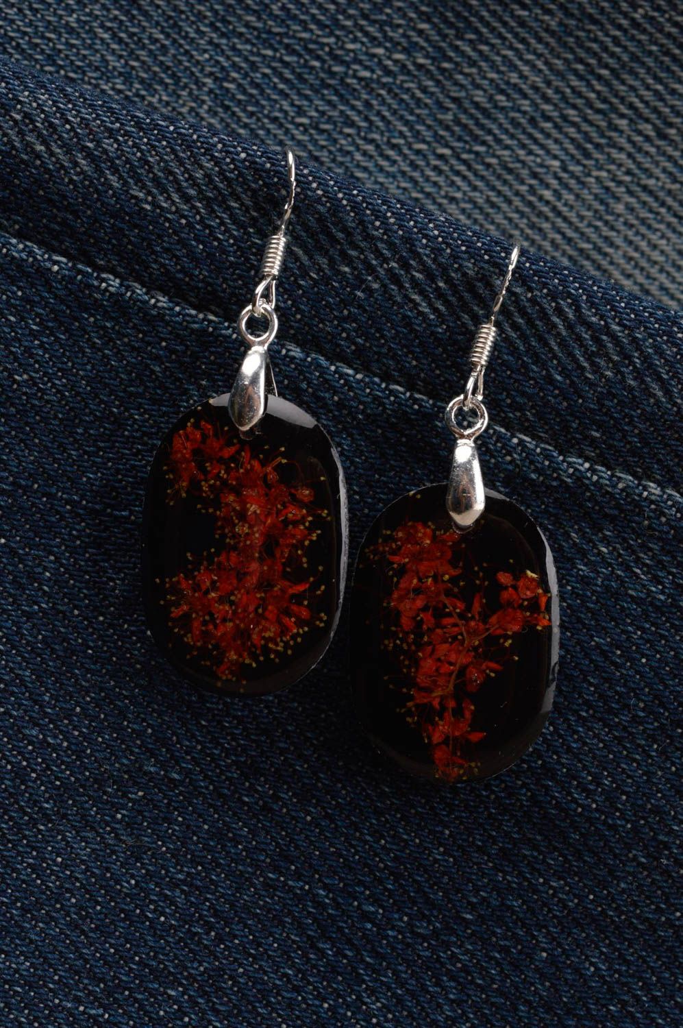 Handmade botanic earrings designer earrings cute earrings designer jewelry photo 1