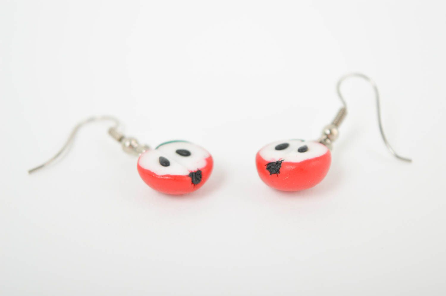 Stylish handmade plastic earrings polymer clay ideas accessories for girls photo 5