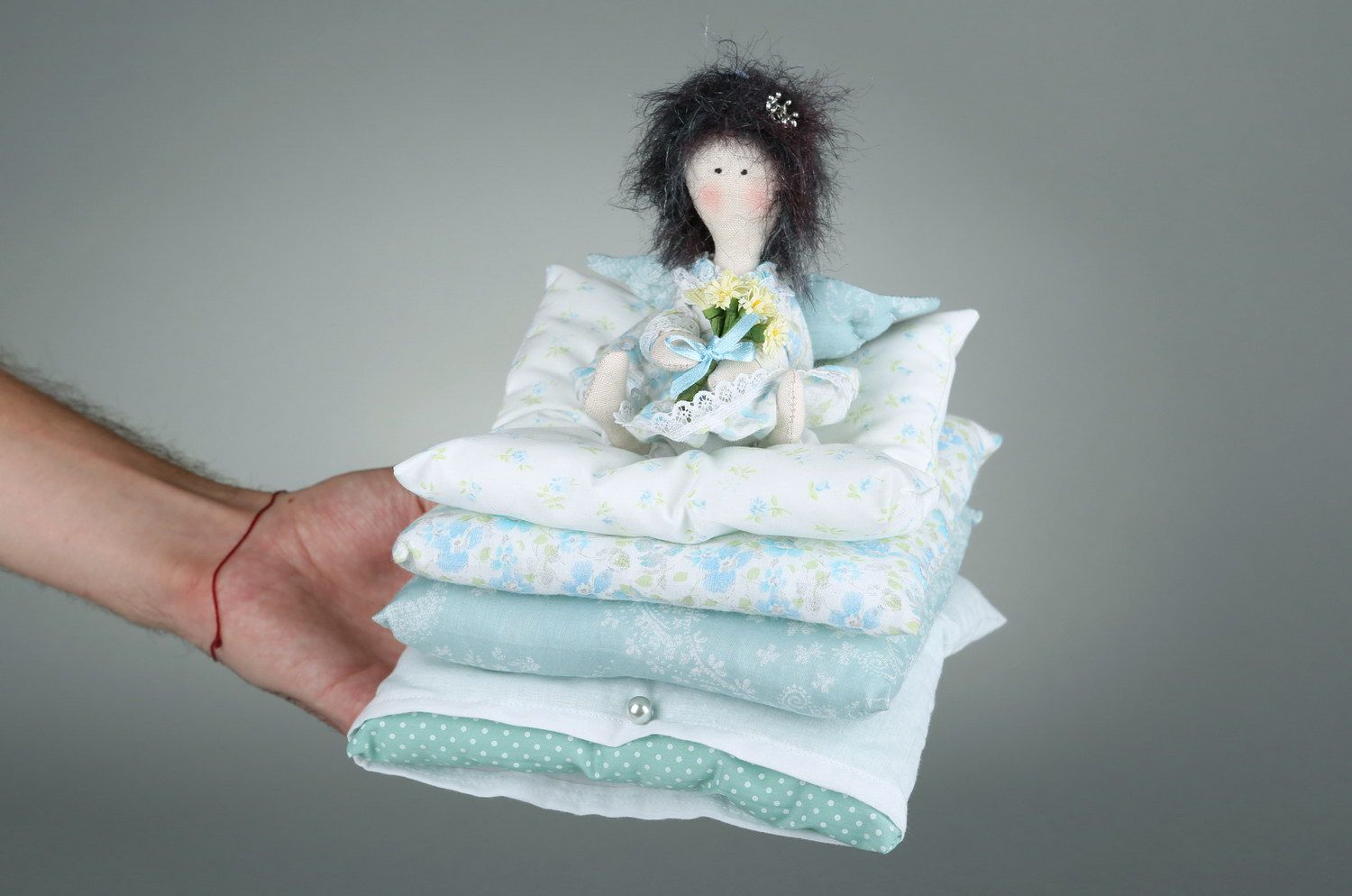 Tilde doll The princess on a pea in blue colors photo 3