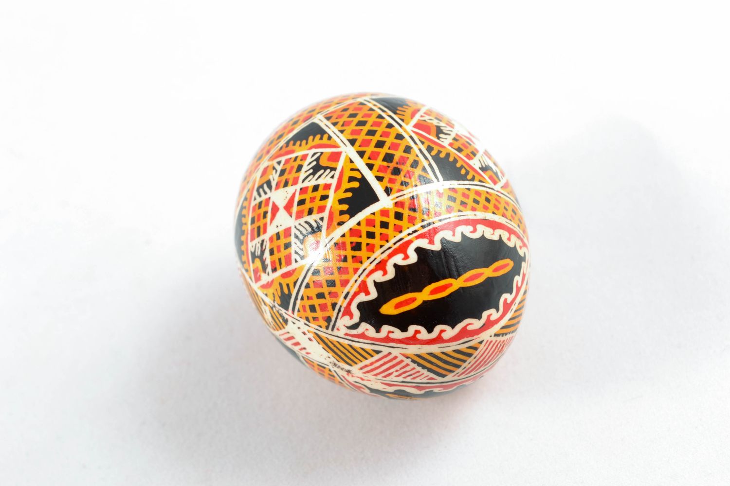 Handmade Easter egg with sacral symbols photo 5