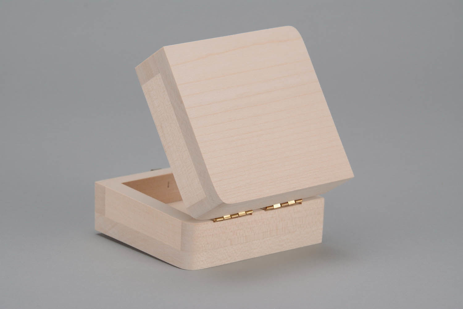 Boîte en bois brut à bijoux à décorer photo 5