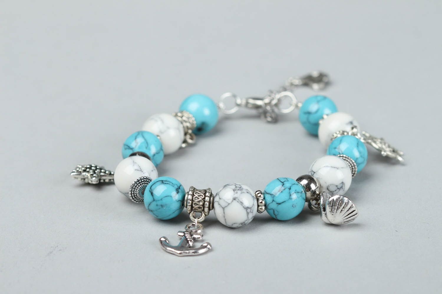 Bracelet with natural stones photo 2