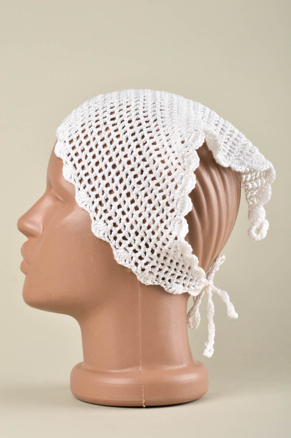 Kopf Tuch handmade Kopftuch für Kleinkinder modisches Accessoire Tuch für Kopf foto 3