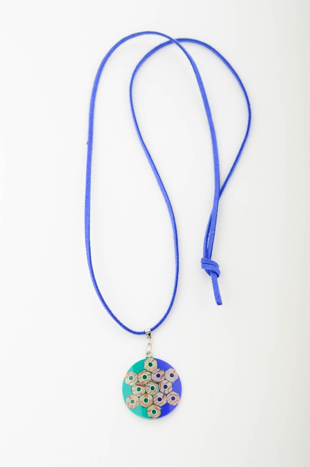 Handmade accessory wooden pendant for girls designer jewelry gift ideas photo 3