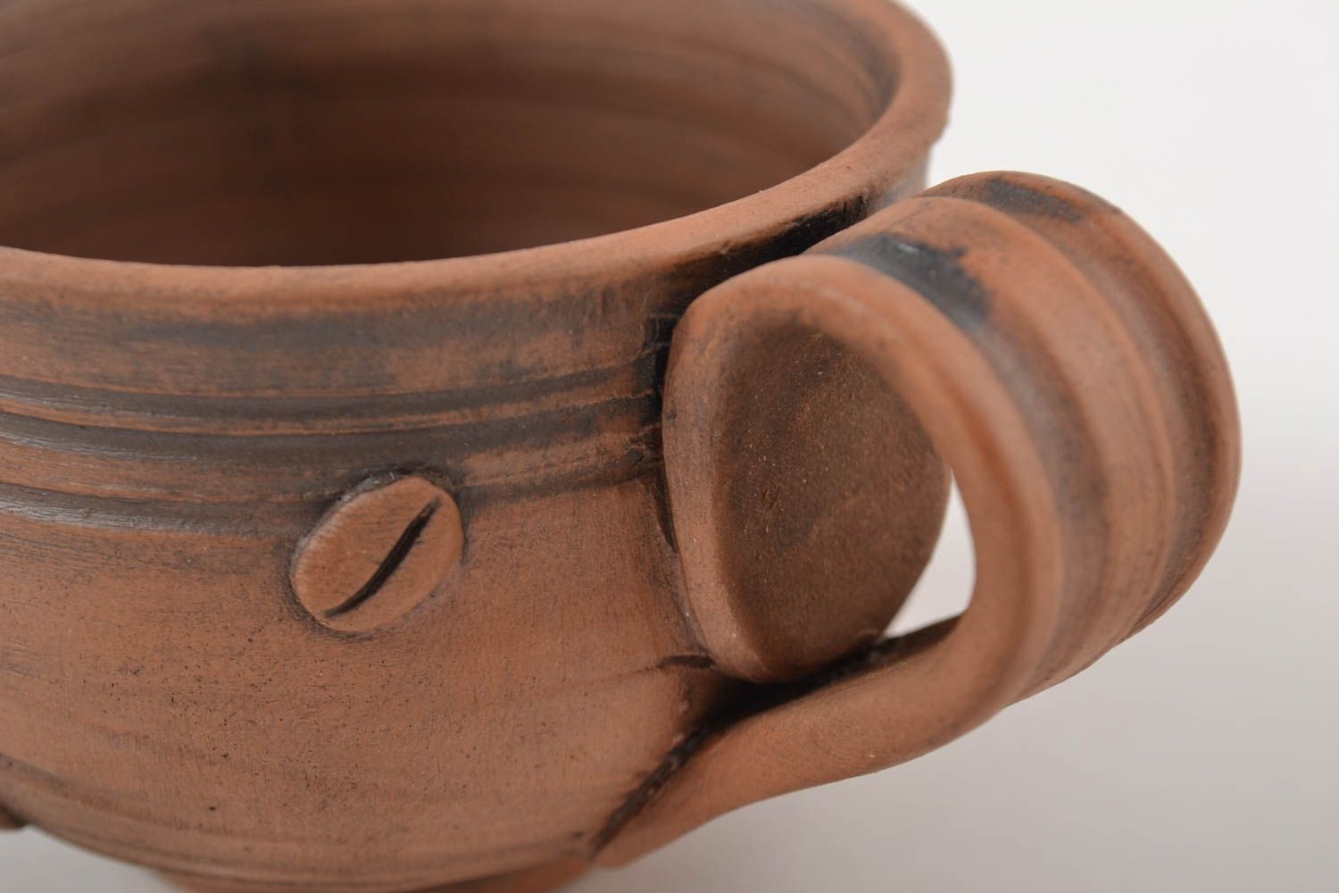Taza de arcilla hecha a mano para café artículo de cerámica regalo original  foto 4