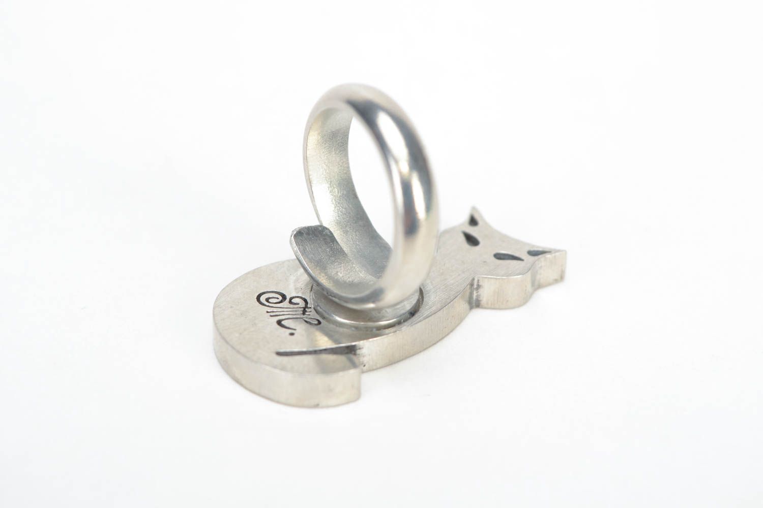 Металлическая заготовка для создания кольца ручной работы с регулируемым размером фото 3