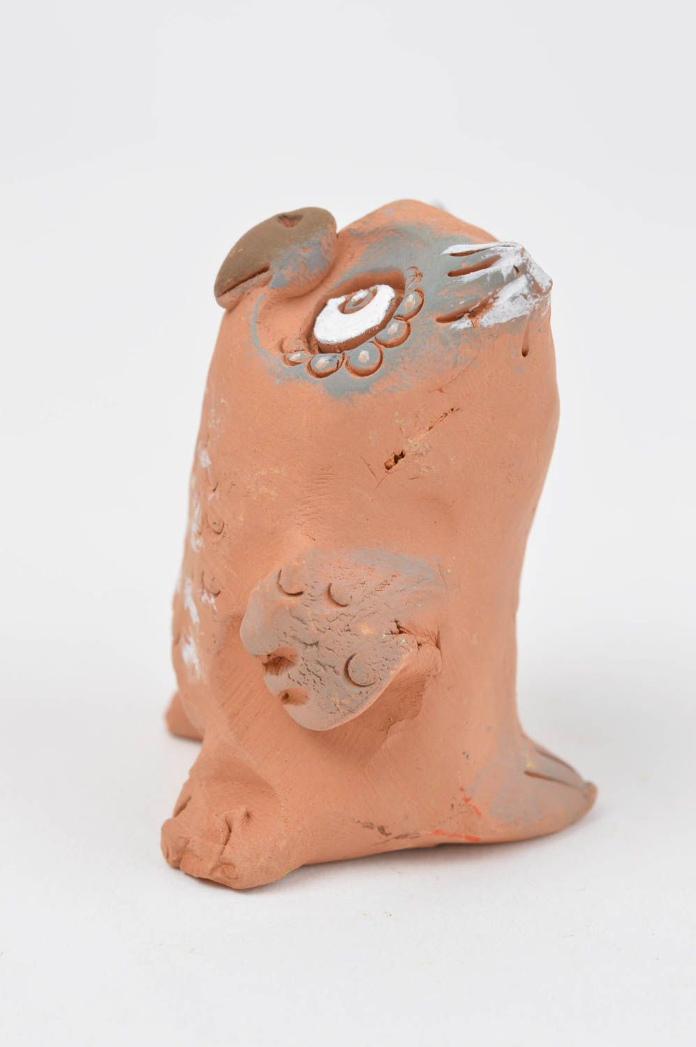 Figurita de cerámica artesanal elemento decorativo regalo original Lechuza foto 3