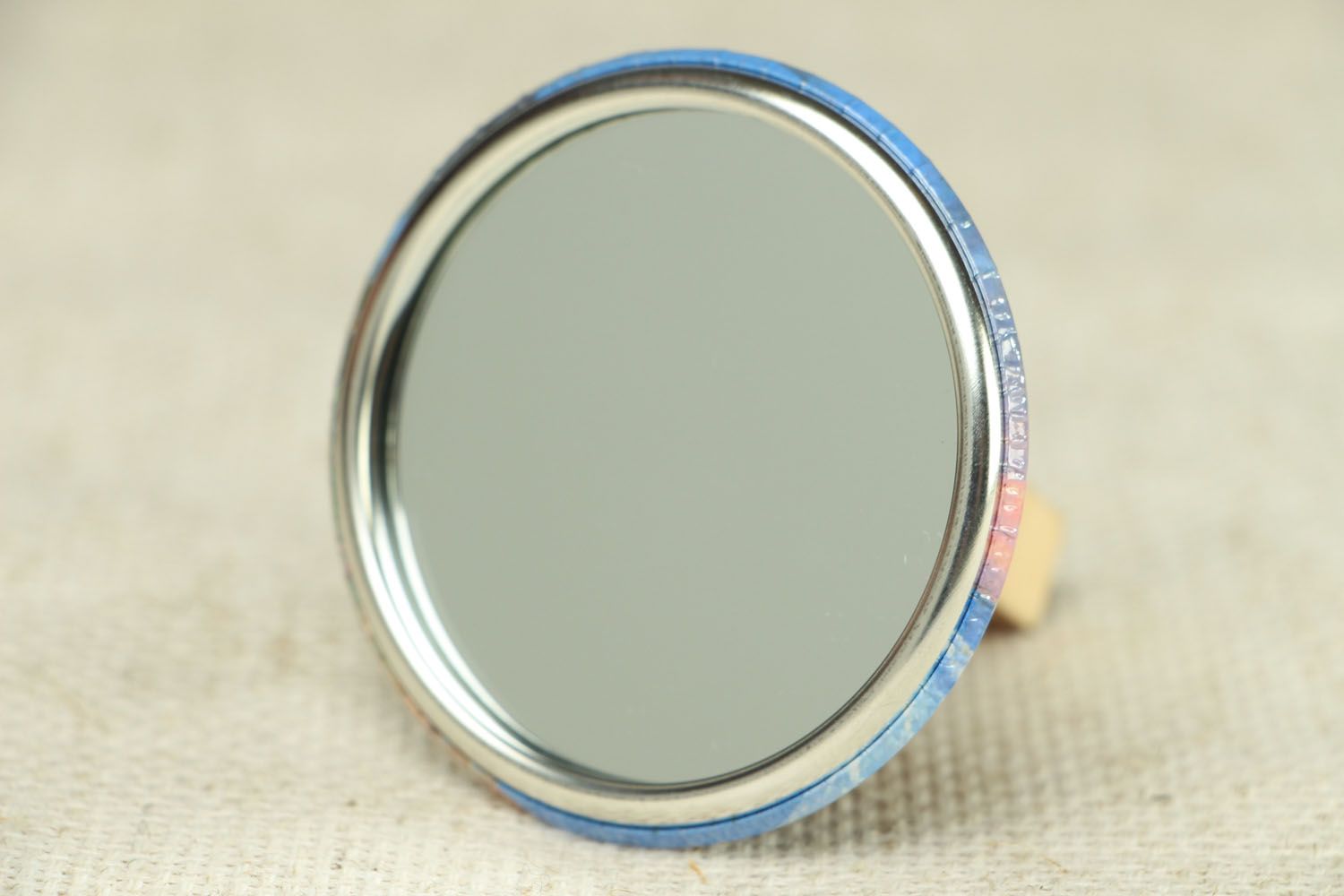 Miroir de poche fait main original Balise photo 3