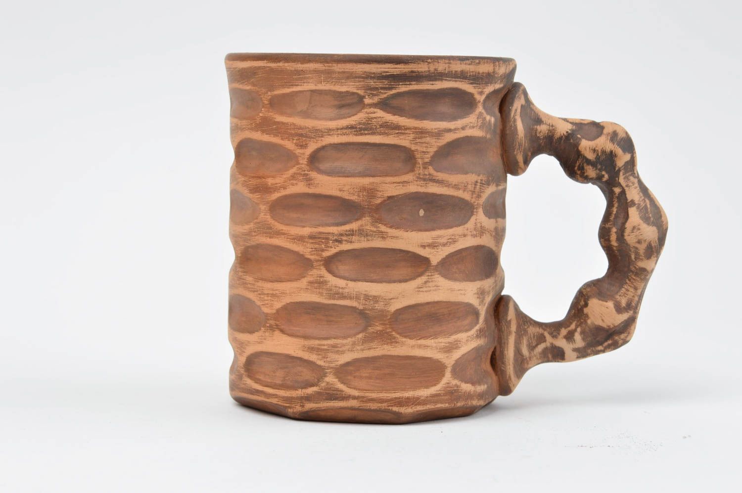 Taza de cerámica hecha a mano utensilio de cocina vajilla moderna original
 foto 2