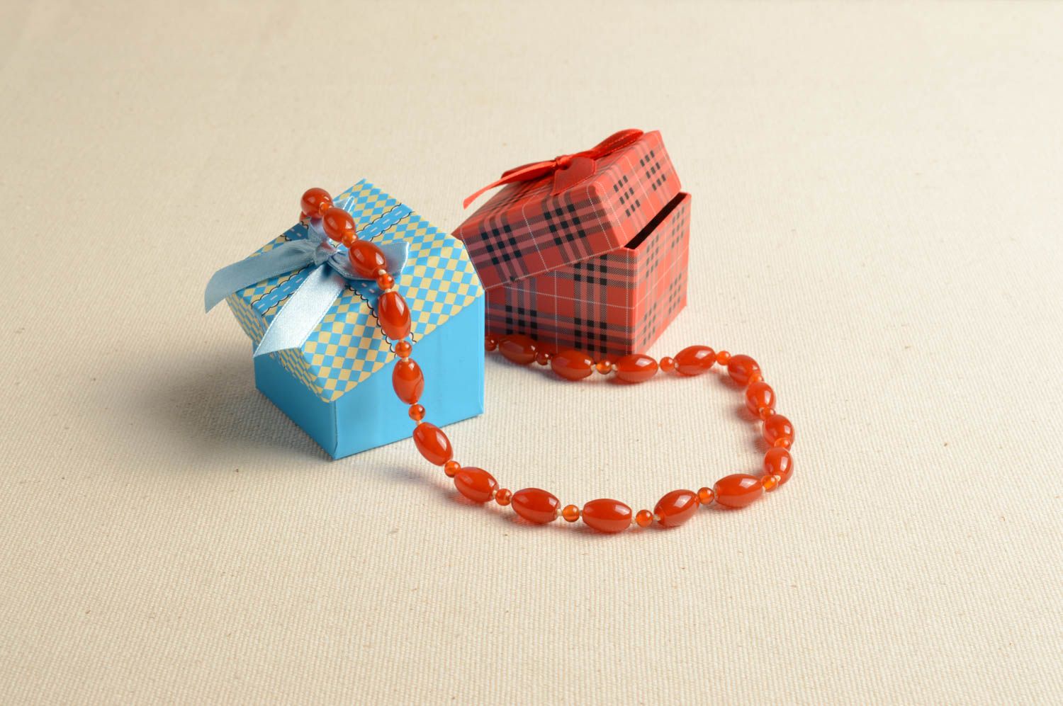 Handmade beads design bead necklace jewelry with cornelian design necklace photo 1
