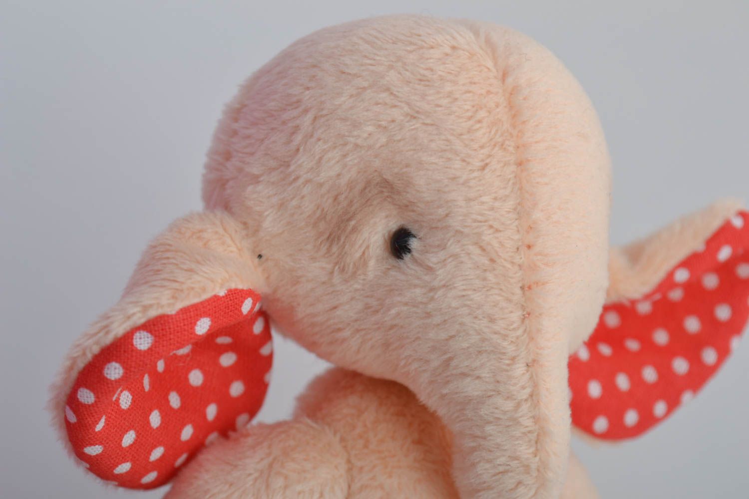 Handmade Kuscheltier Elefant Kleinkinder Spielzeug Stoff Tier Spielzeug Elefant foto 2