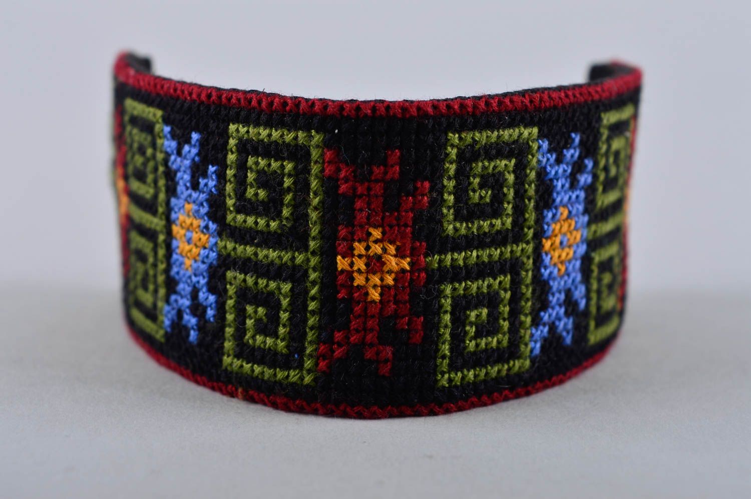 Handmade Textil Armband Designer Schmuck Armschmuck Damen Frauen Geschenk Ethno foto 5