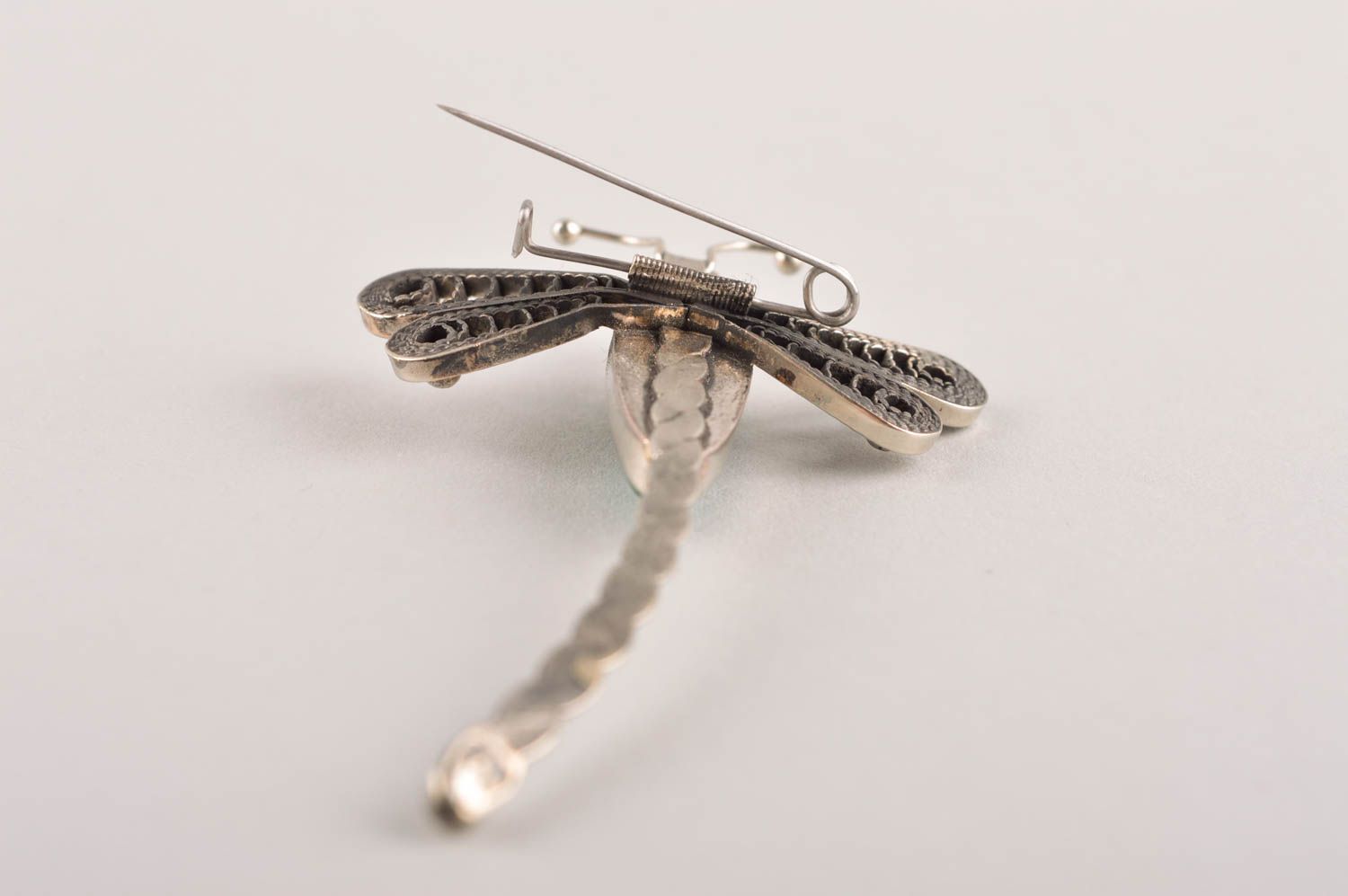 Broche hecho a mano con forma de libélula accesorio de moda regalo personalizado foto 5