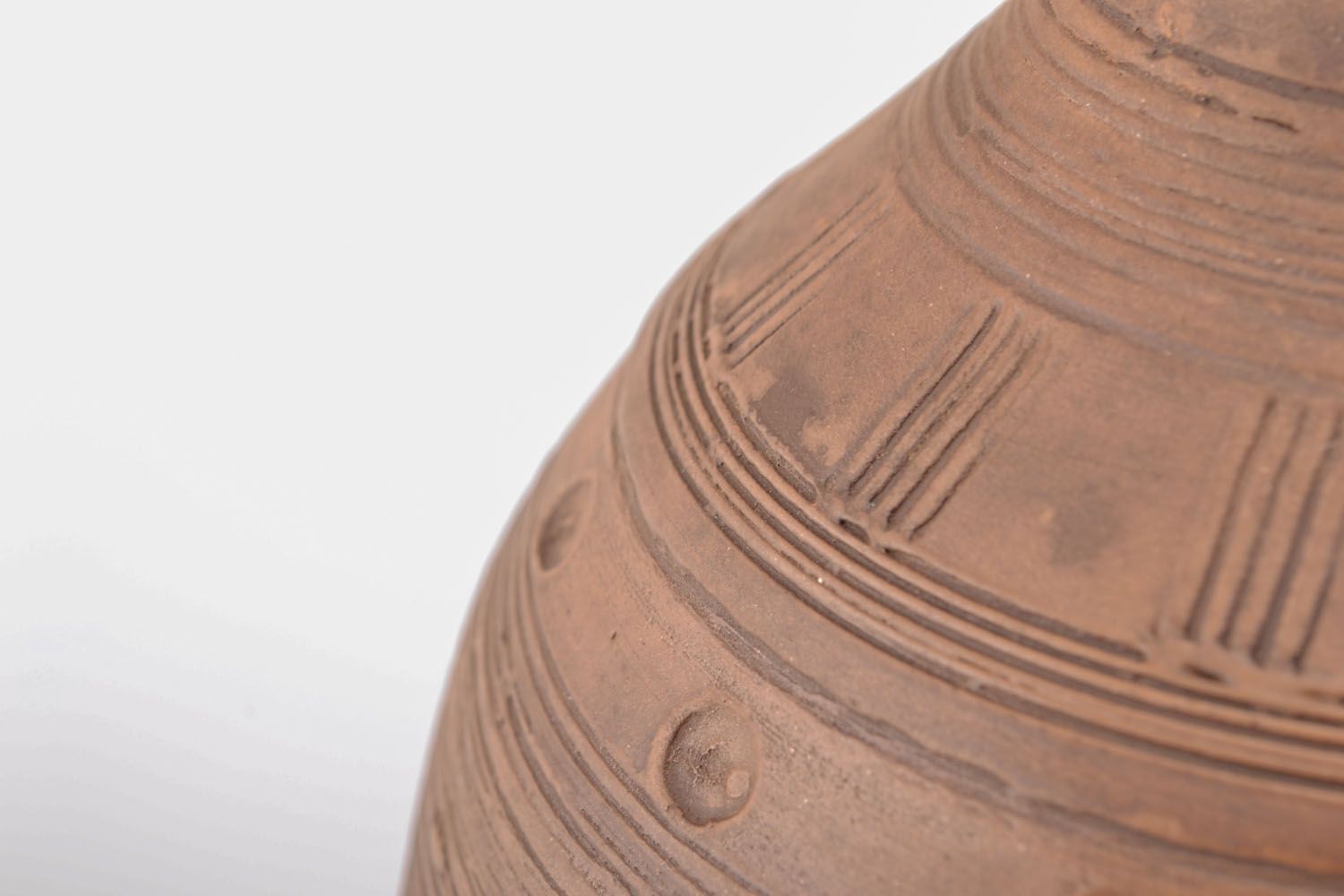 60 oz ceramic bottle shape pitcher made of white clay 2,11 lb photo 3