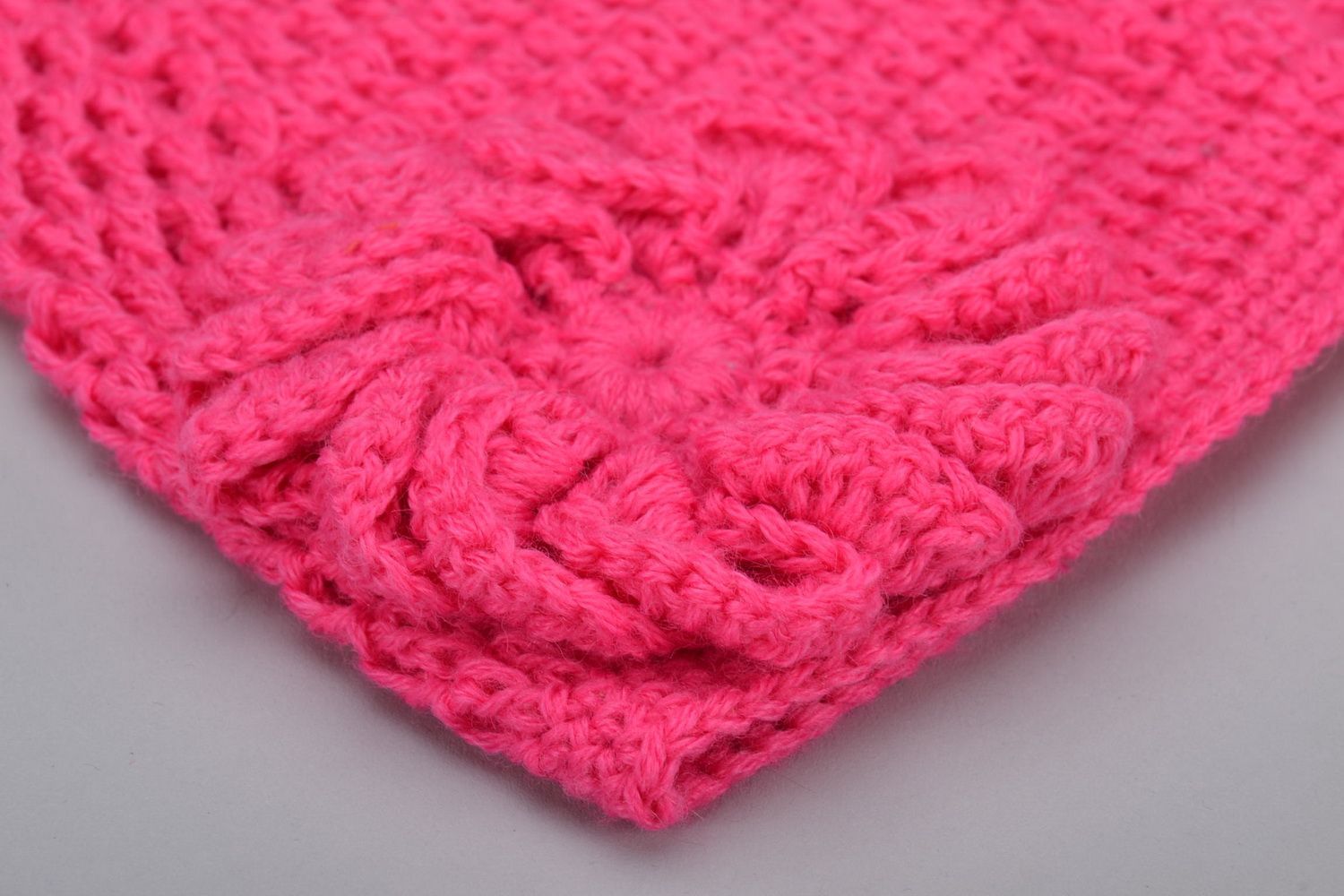 Bright crochet hat photo 3