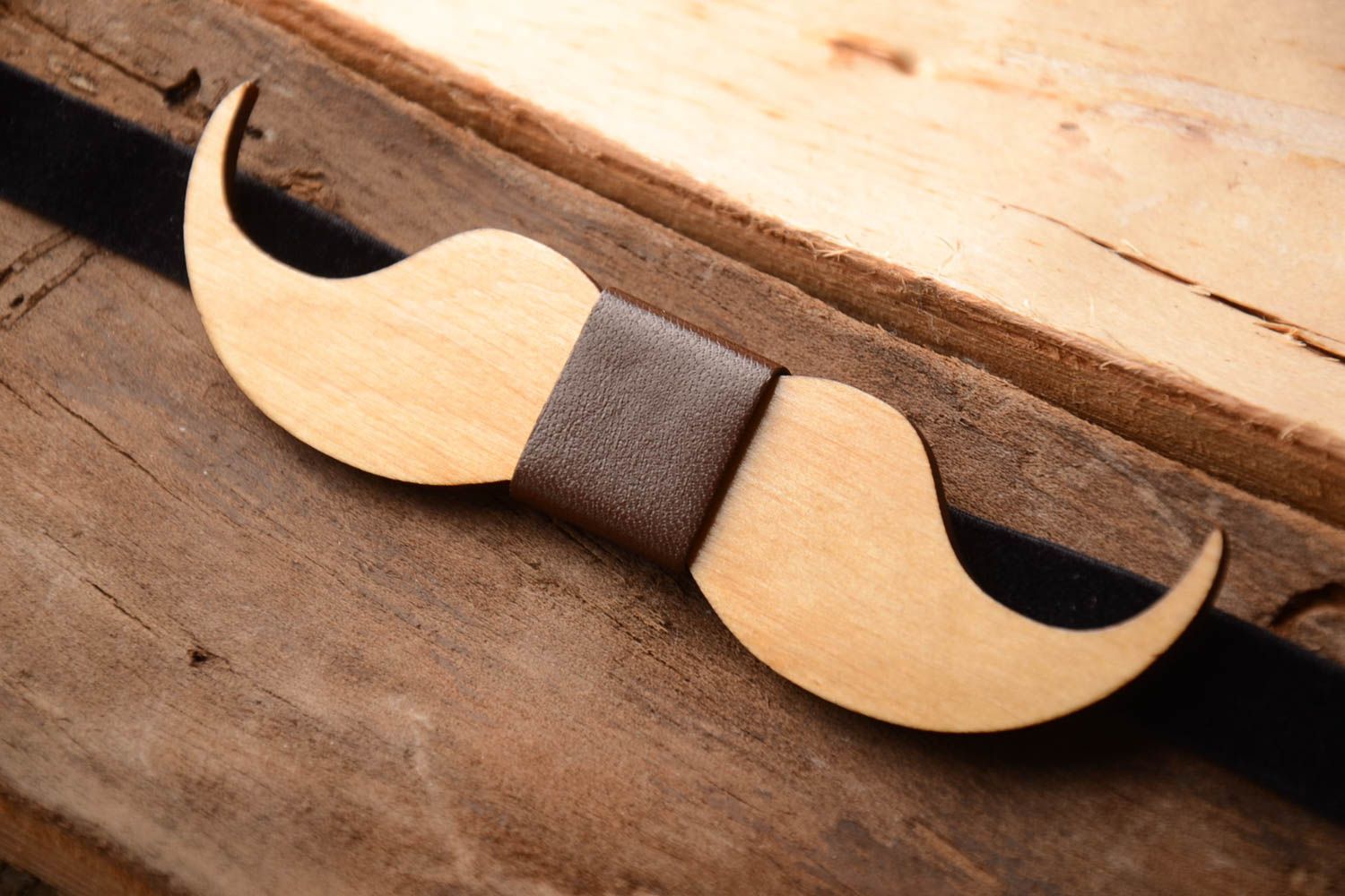 Designer accessories handmade wooden bow tie wooden bow unique bow tie cool gift photo 1