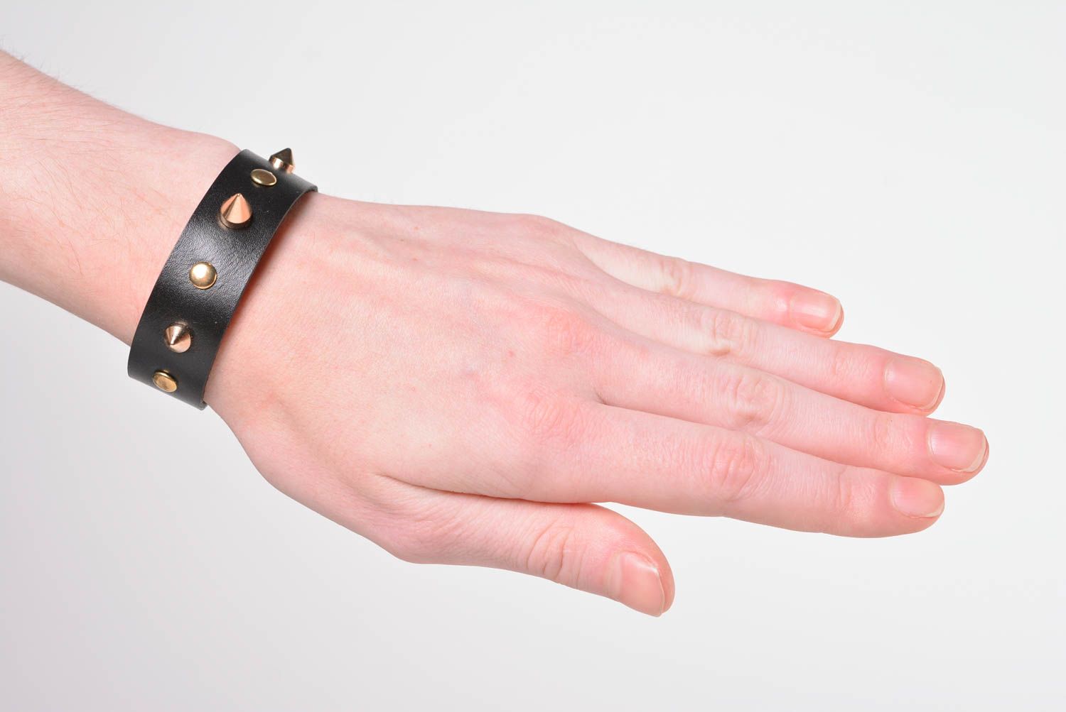 Armband Leder Damen handgefertigtes Schmuck Armband Designer Accessoire foto 2