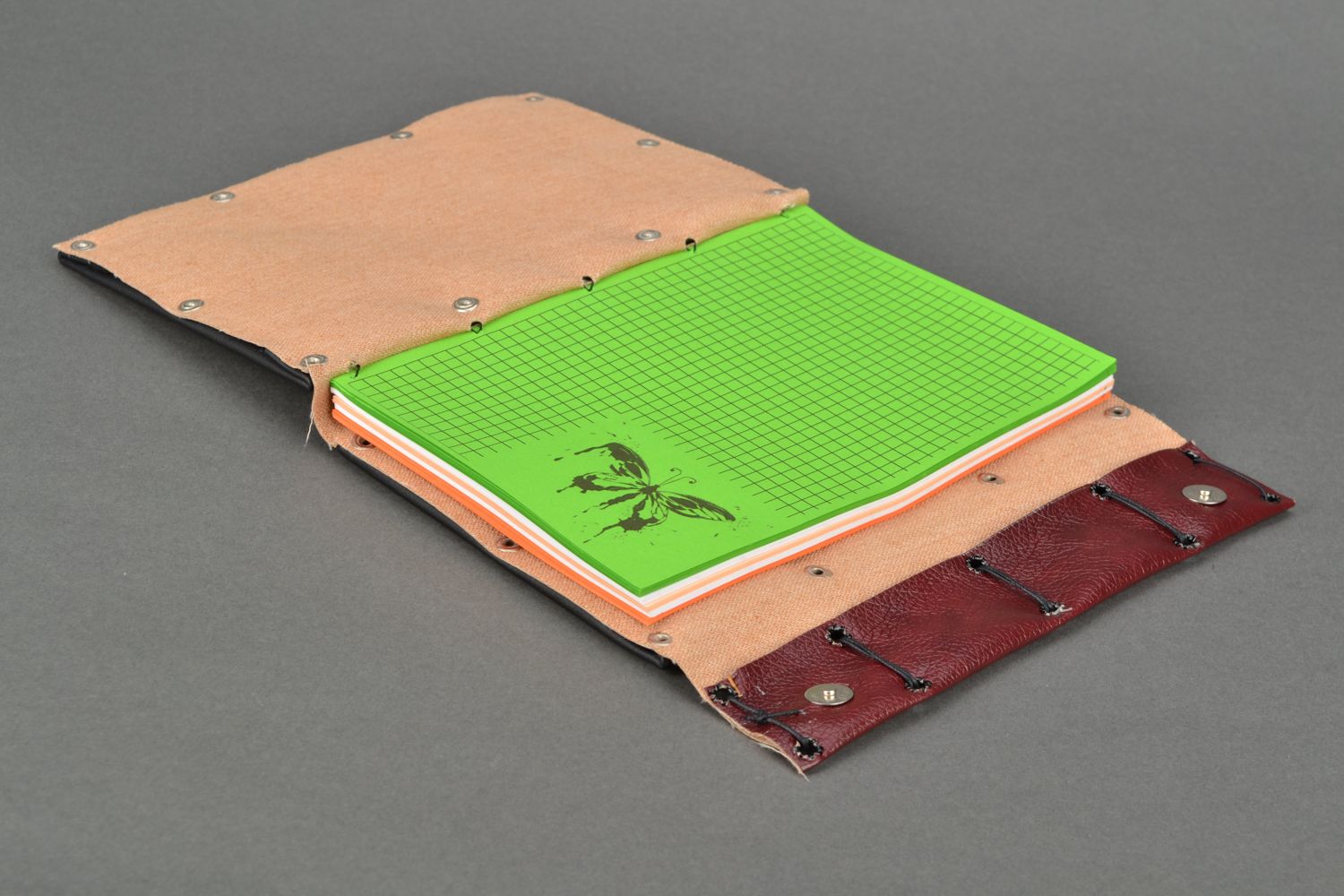 Libreta personalizada con cubierta de cuero artificial foto 2