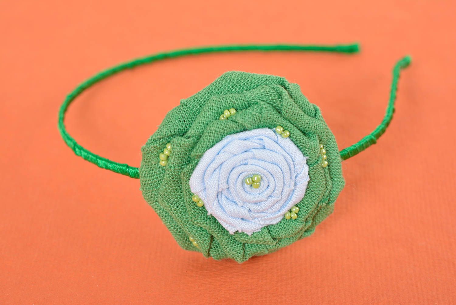 Designer headband handmade hair band flower hair accessory for women nice gift photo 1