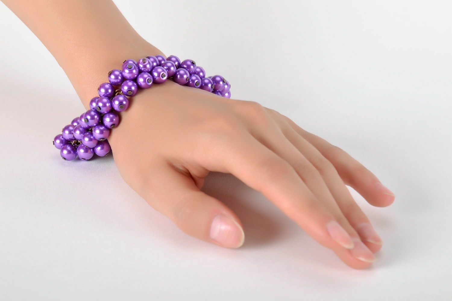 Bracelet fait main en perles en céramique photo 5