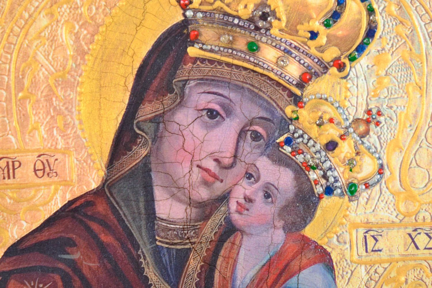 Icono estampado de Nuestra Señora Verjratskaya foto 5