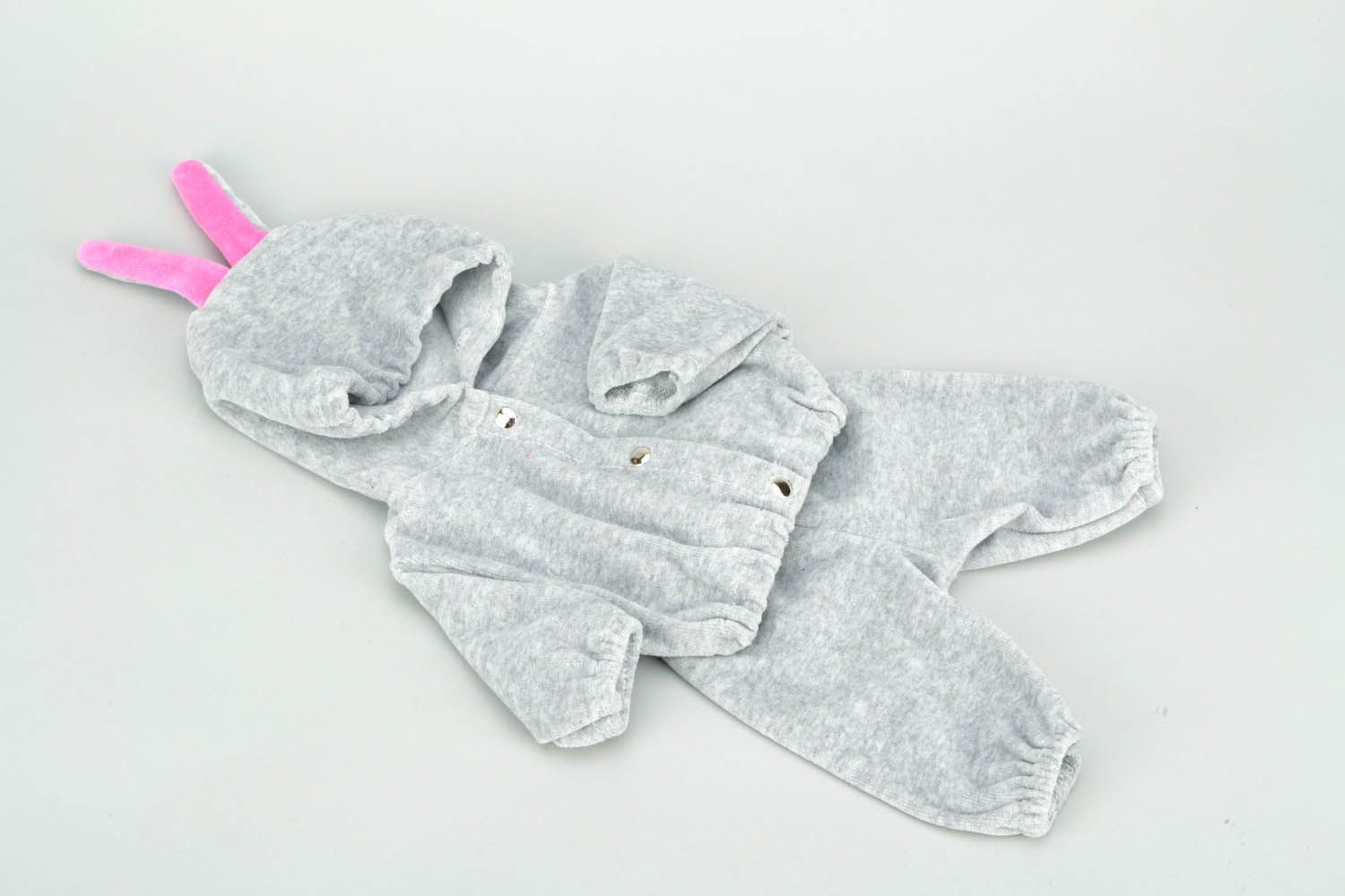 Grey jacket for doll photo 4