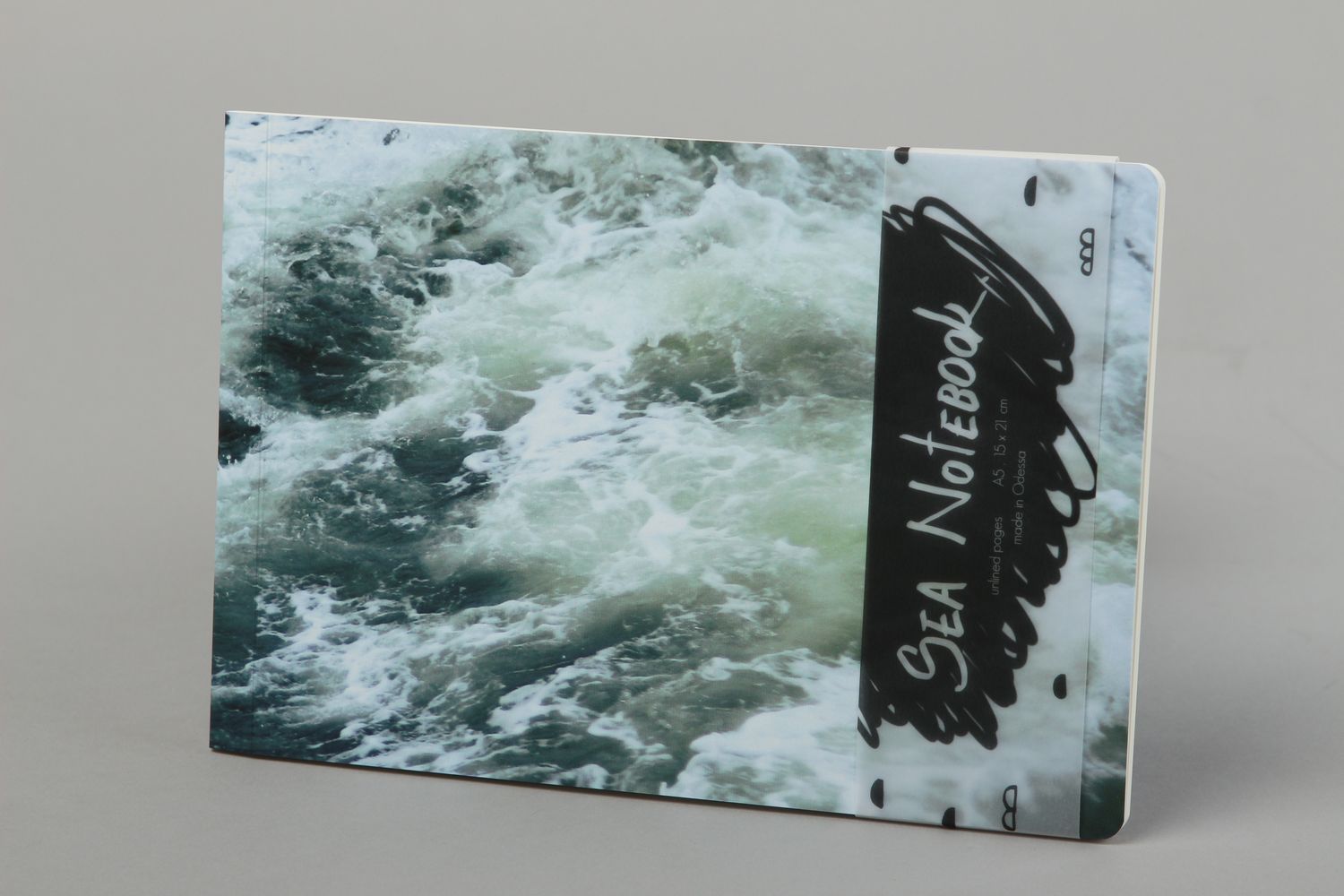 Блокнот ручной работы скетчбук блокнот море в шторм альбом для художников фото 2