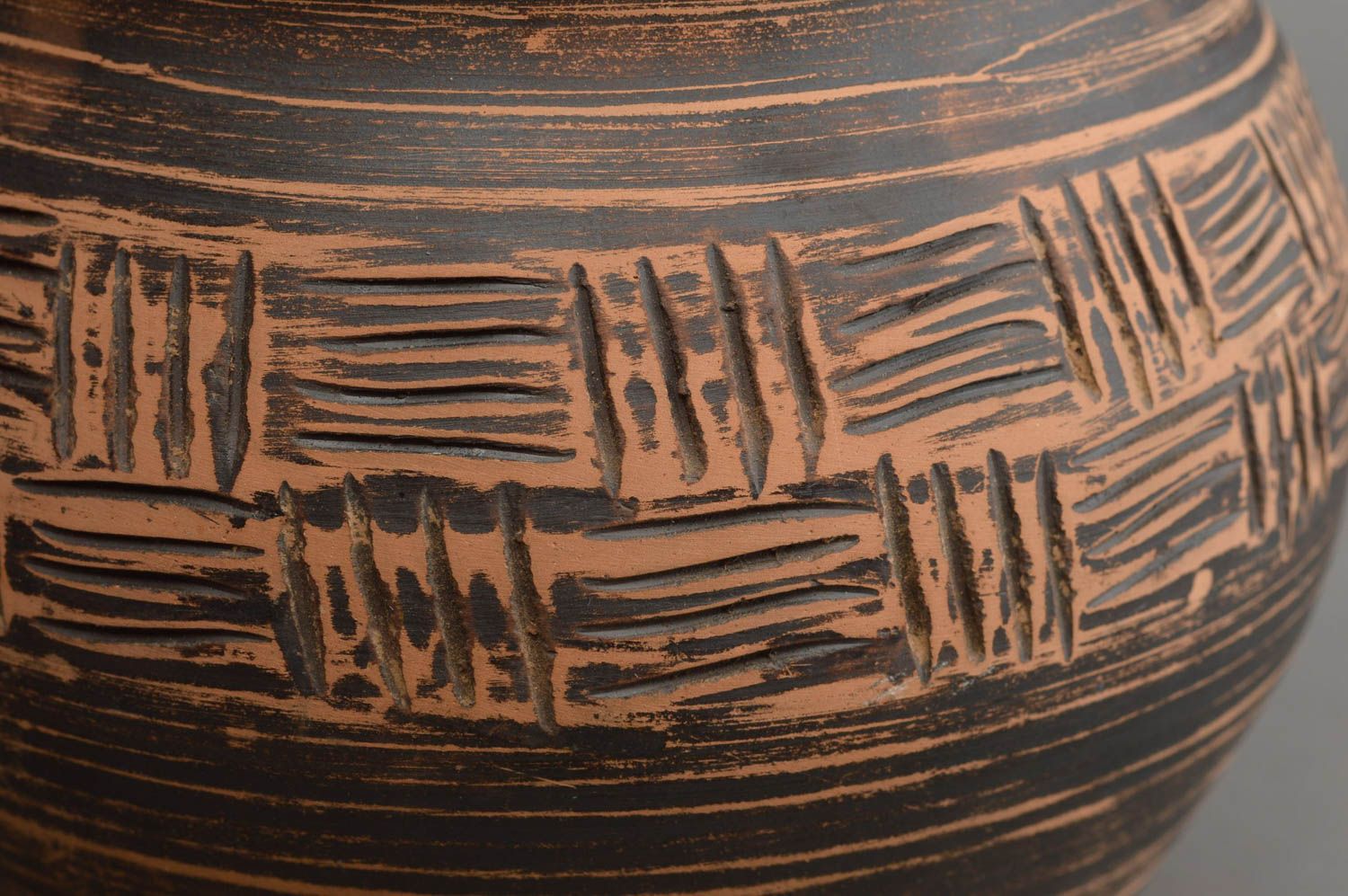 Cocotte pot en argile faite main avec couvercle vaisselle de créateur ethnique photo 5